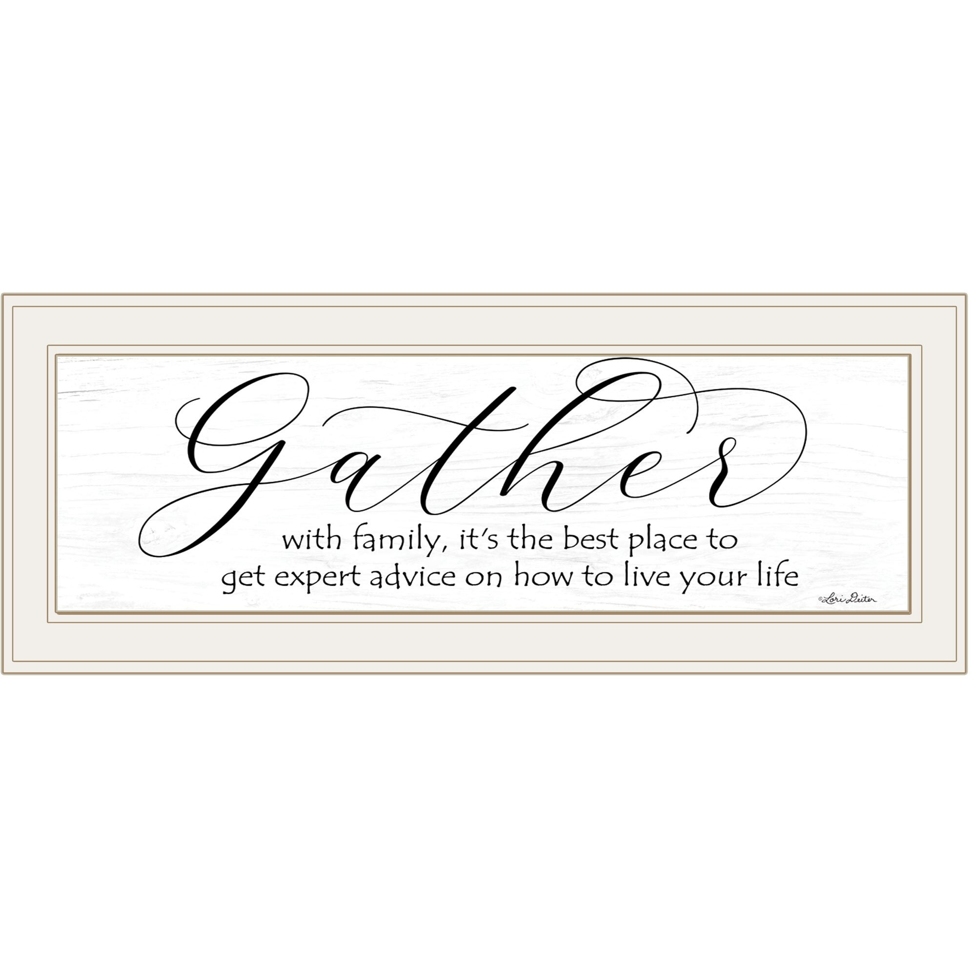 Expert Advice 1 White Framed Print Wall Art
