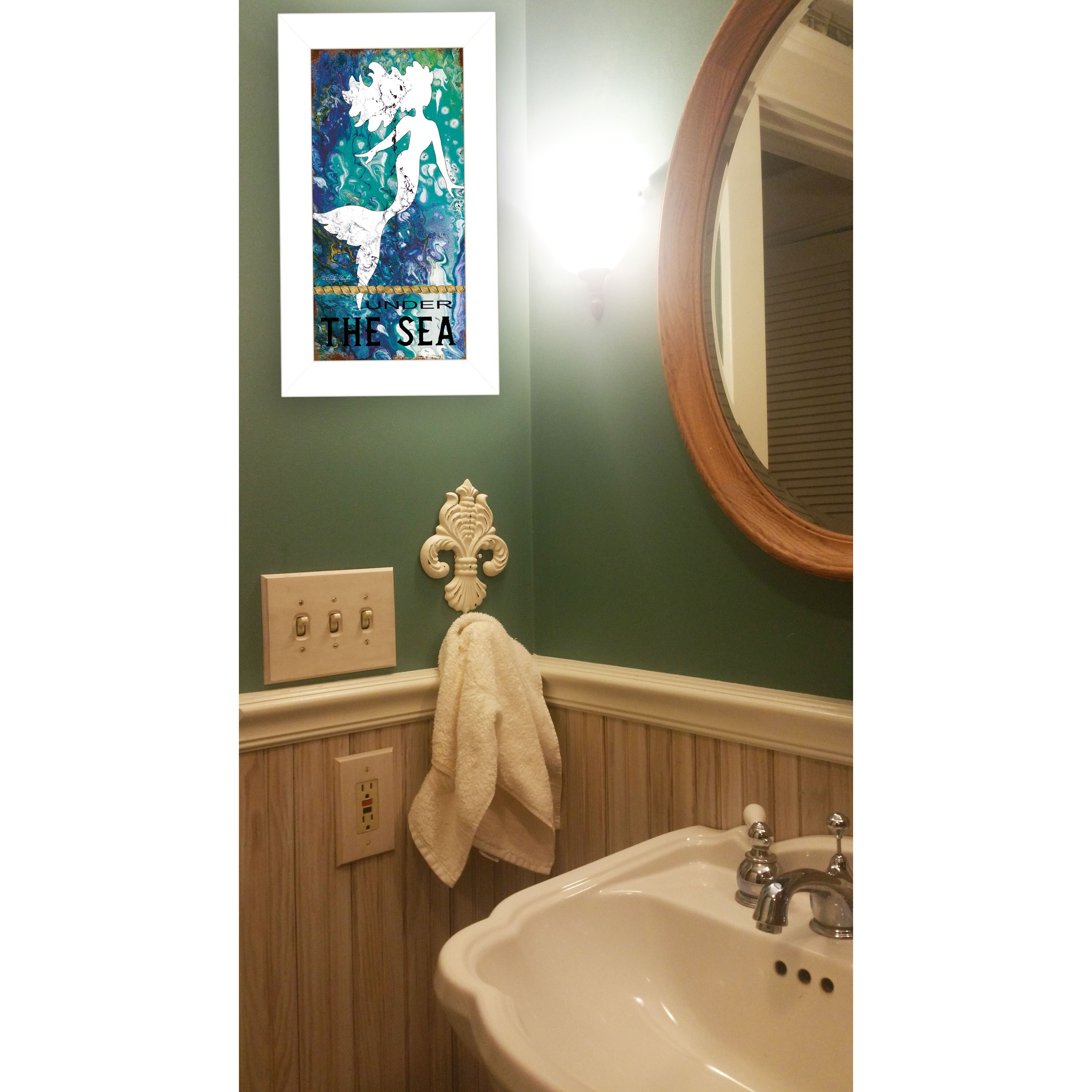 Under The Sea 1 White Framed Print Wall Art