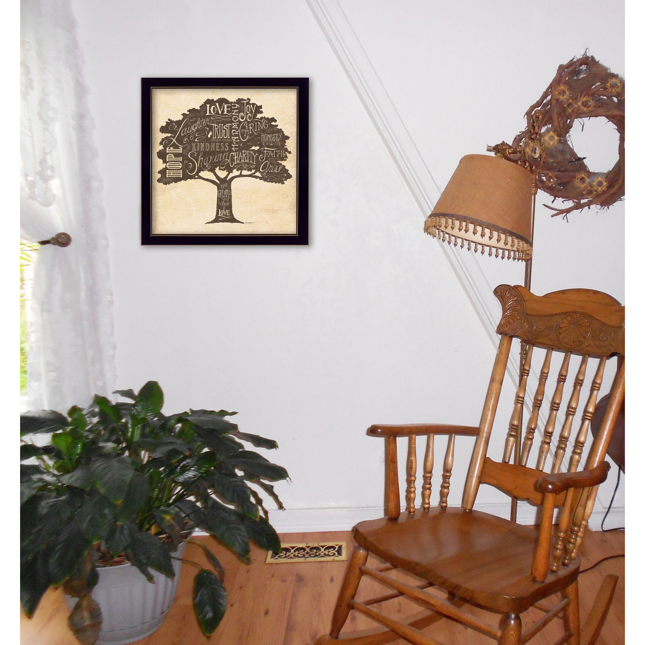 Family Attributes Ii Black Framed Print Wall Art