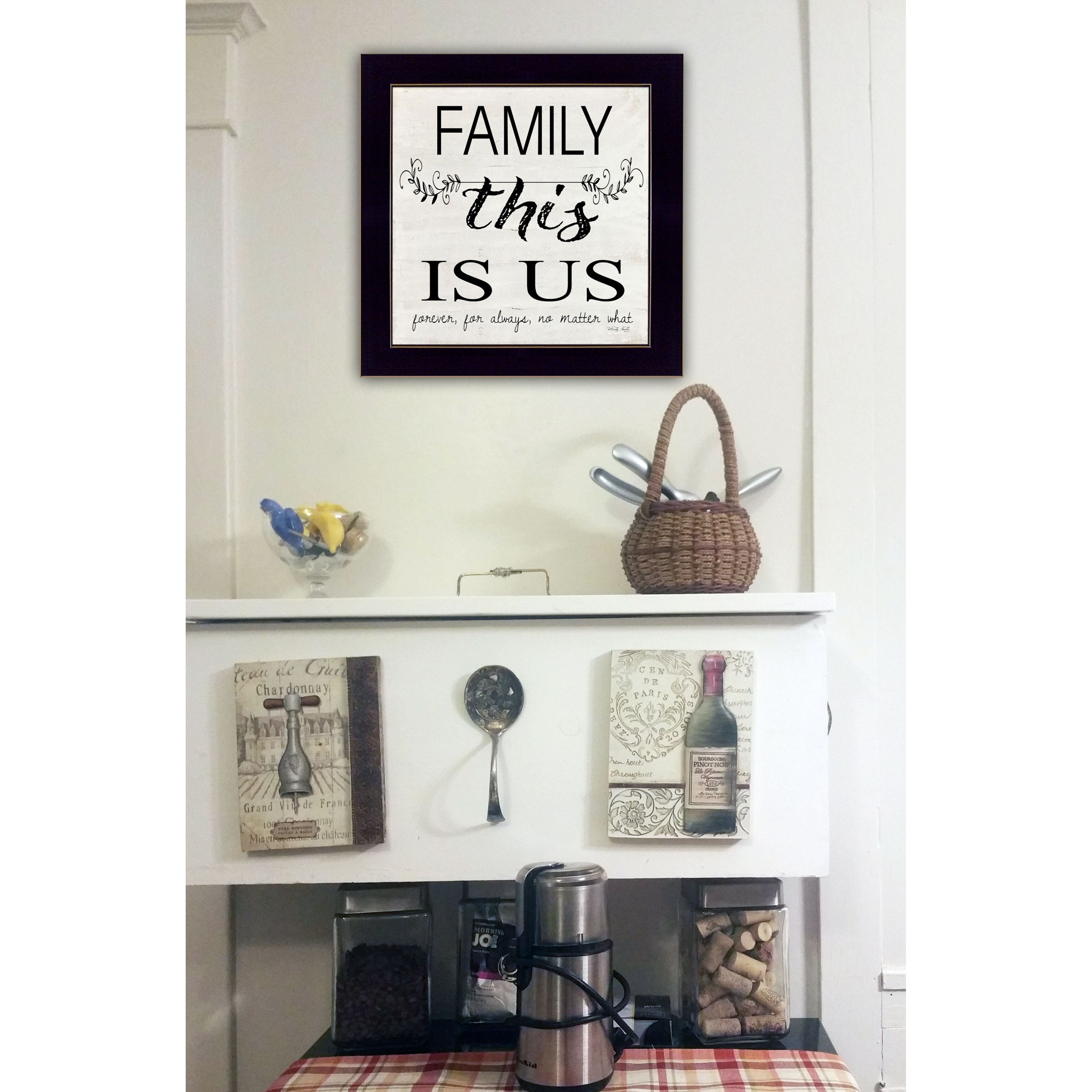 Family This Is Us Forever Black Framed Print Wall Art