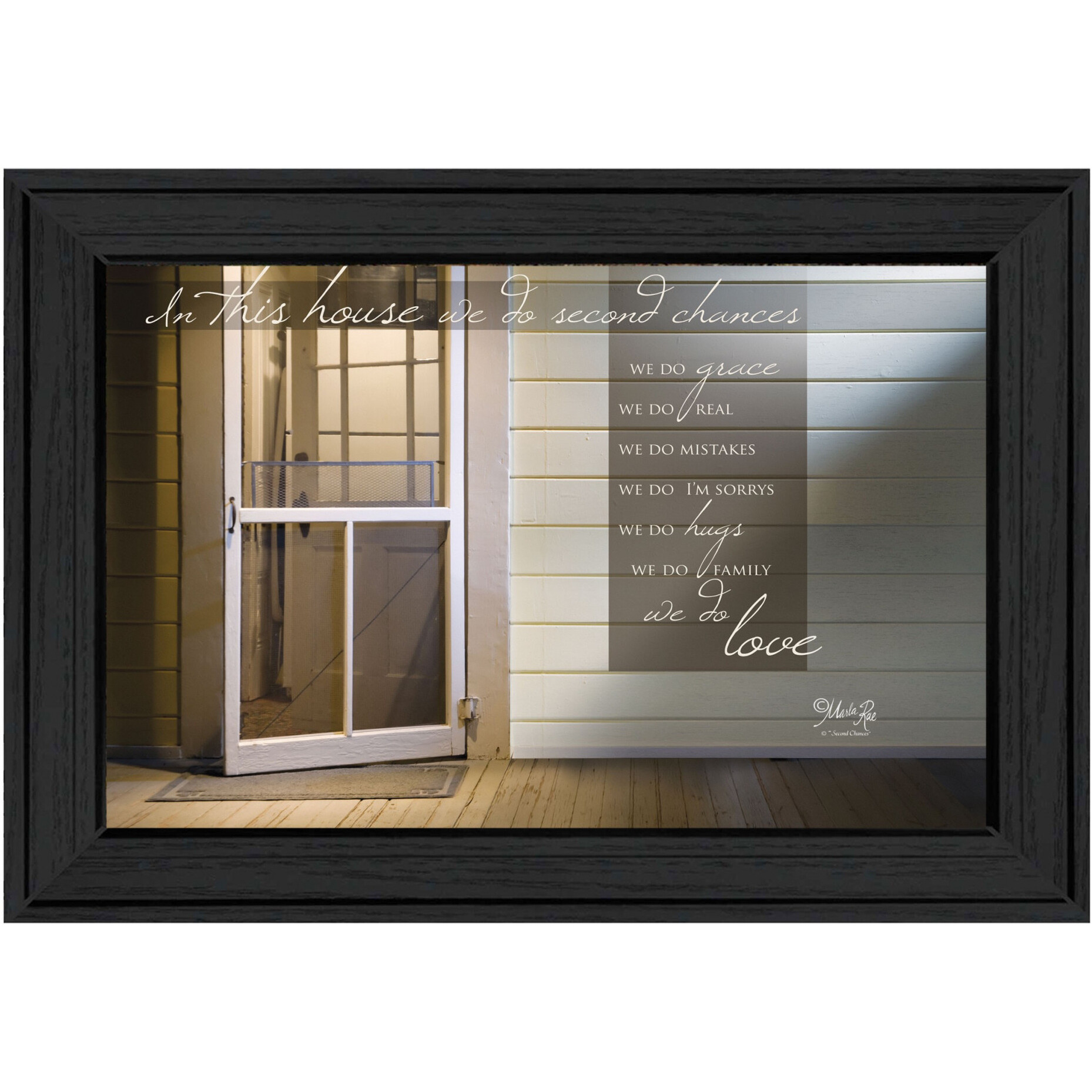 Second Chances 2 Black Framed Print Wall Art