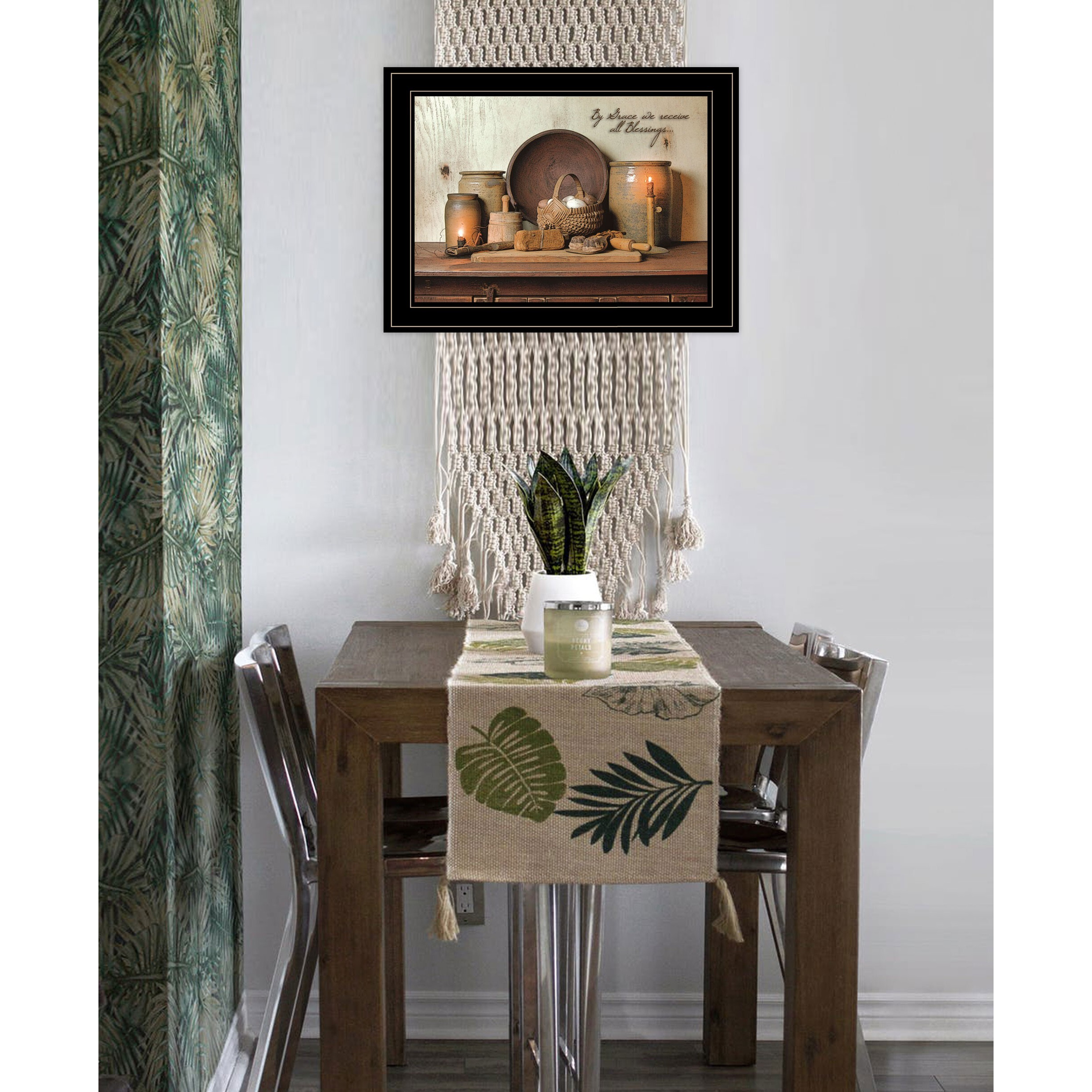 By Grace 3 Black Framed Print Wall Art