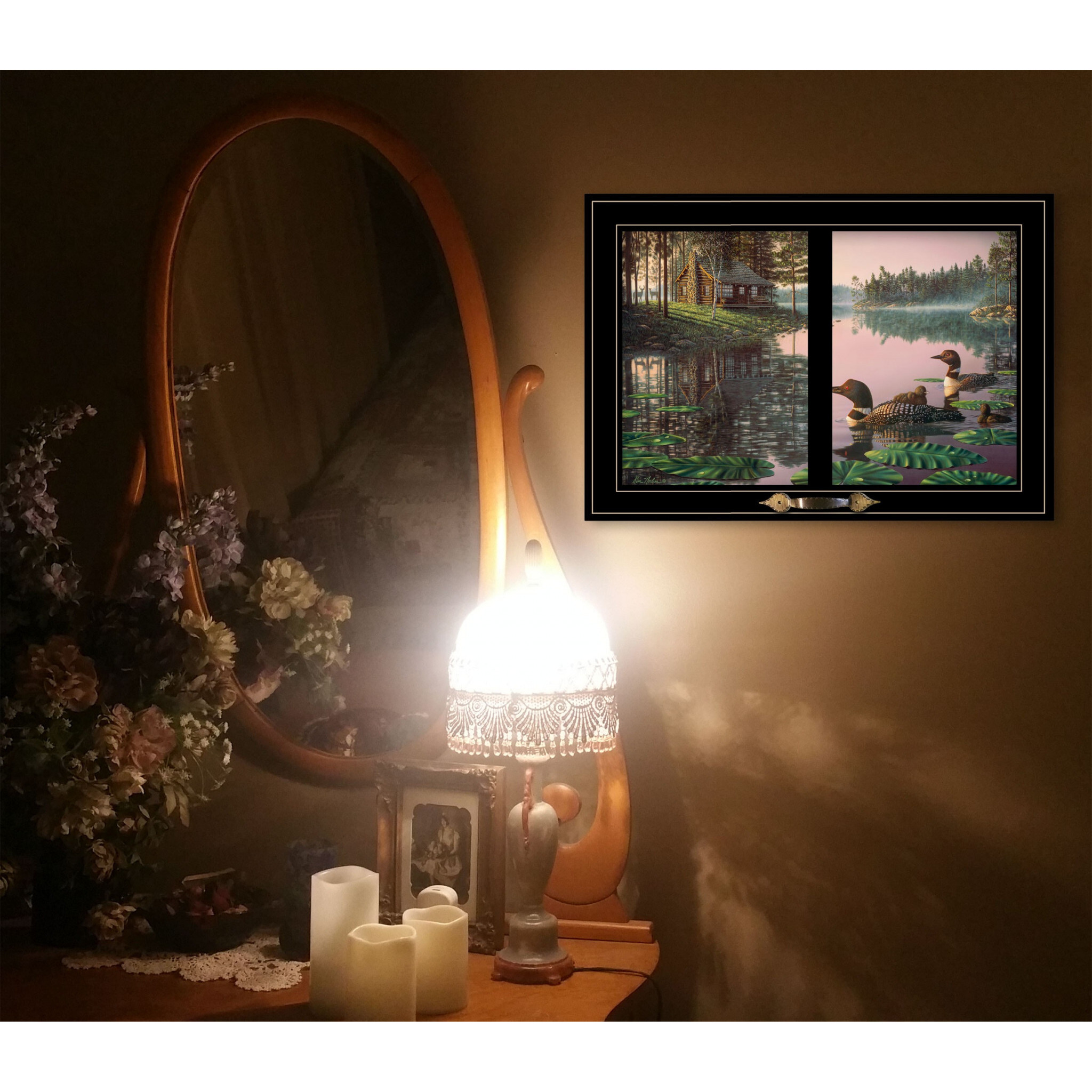 Northern Tranquility 4 Black Framed Print Wall Art