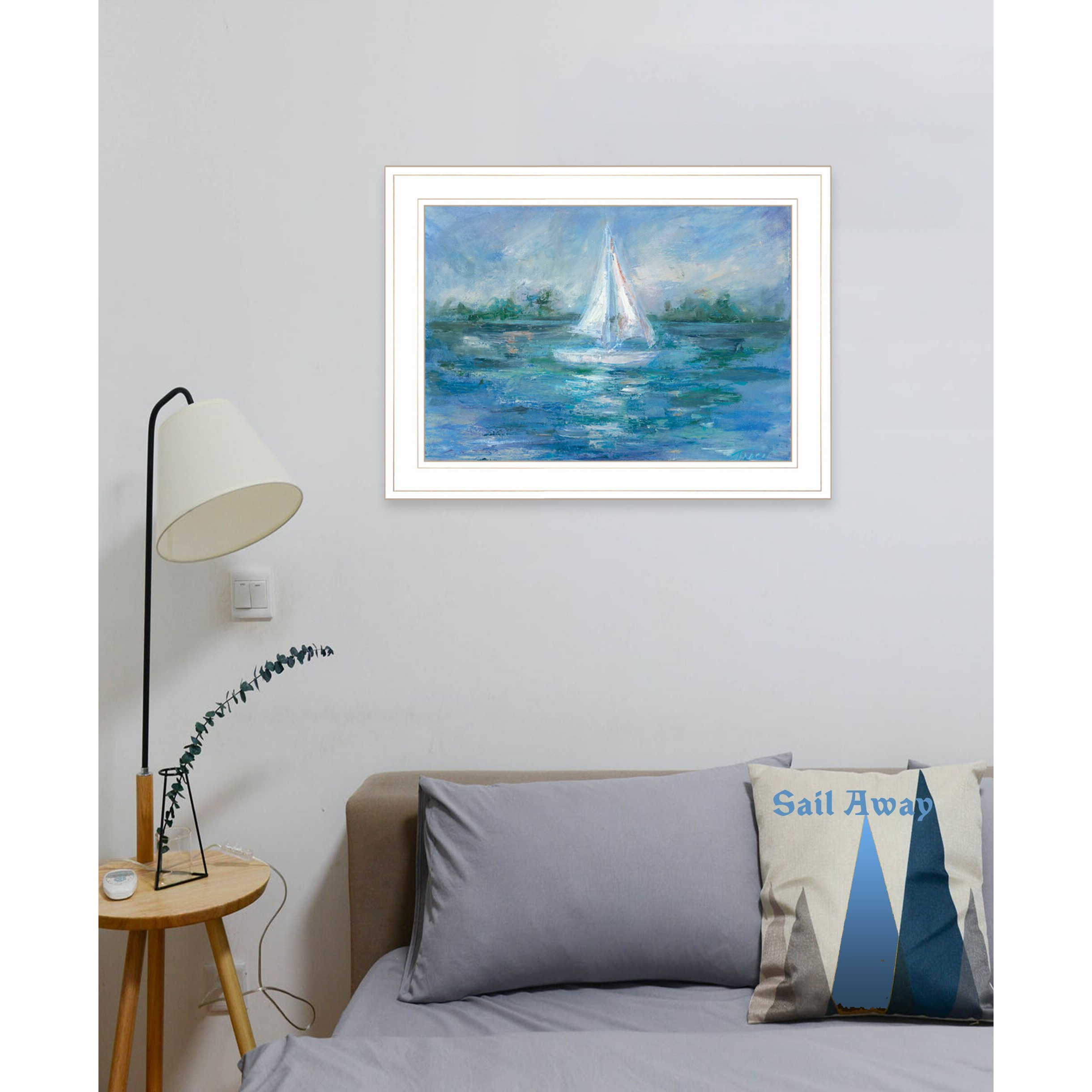 A Day In The Life 2 White Framed Print Wall Art