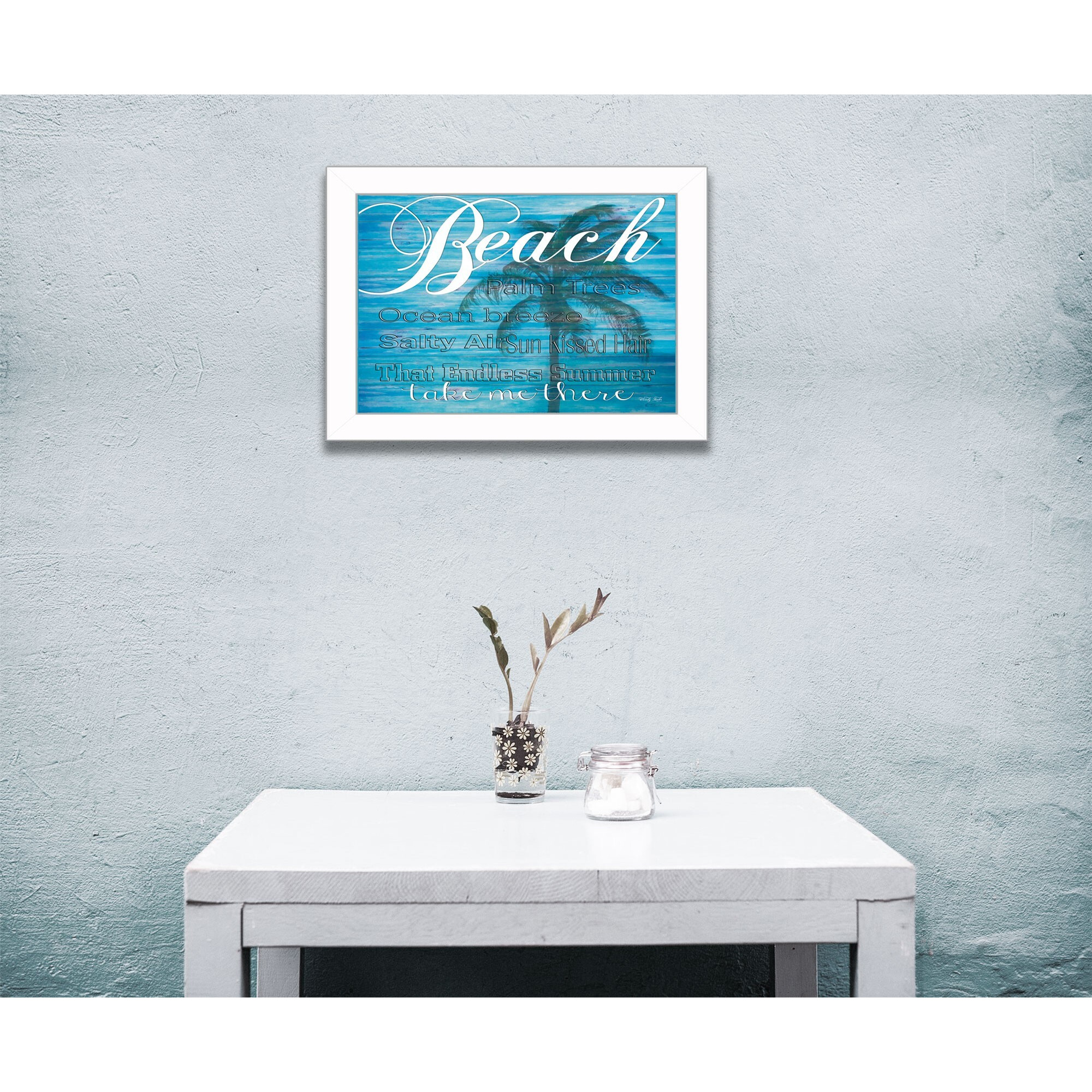Take Me There 2 White Framed Print Wall Art