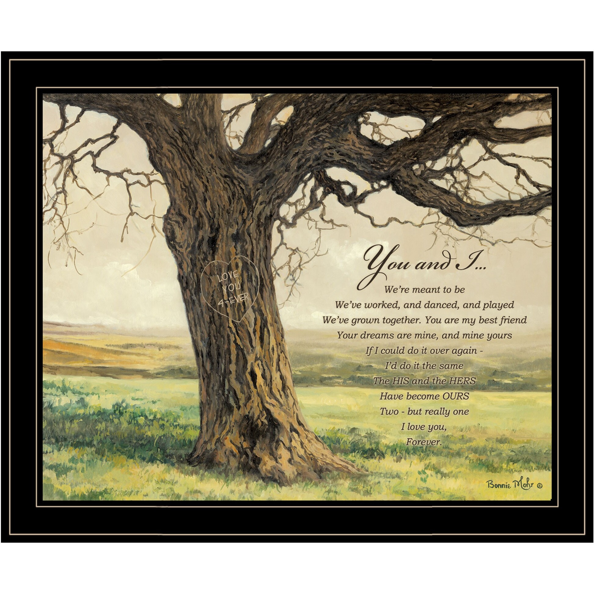 Forever 5 Black Framed Print Wall Art