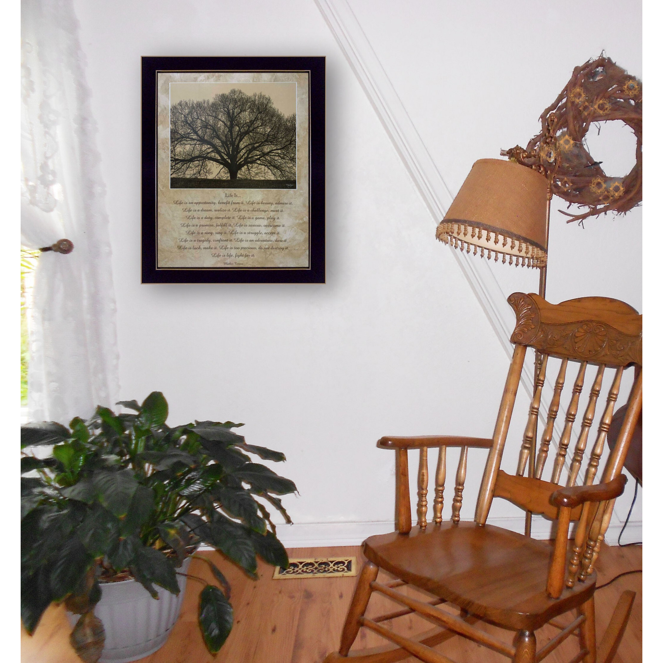Life Is 10 Black Framed Print Wall Art