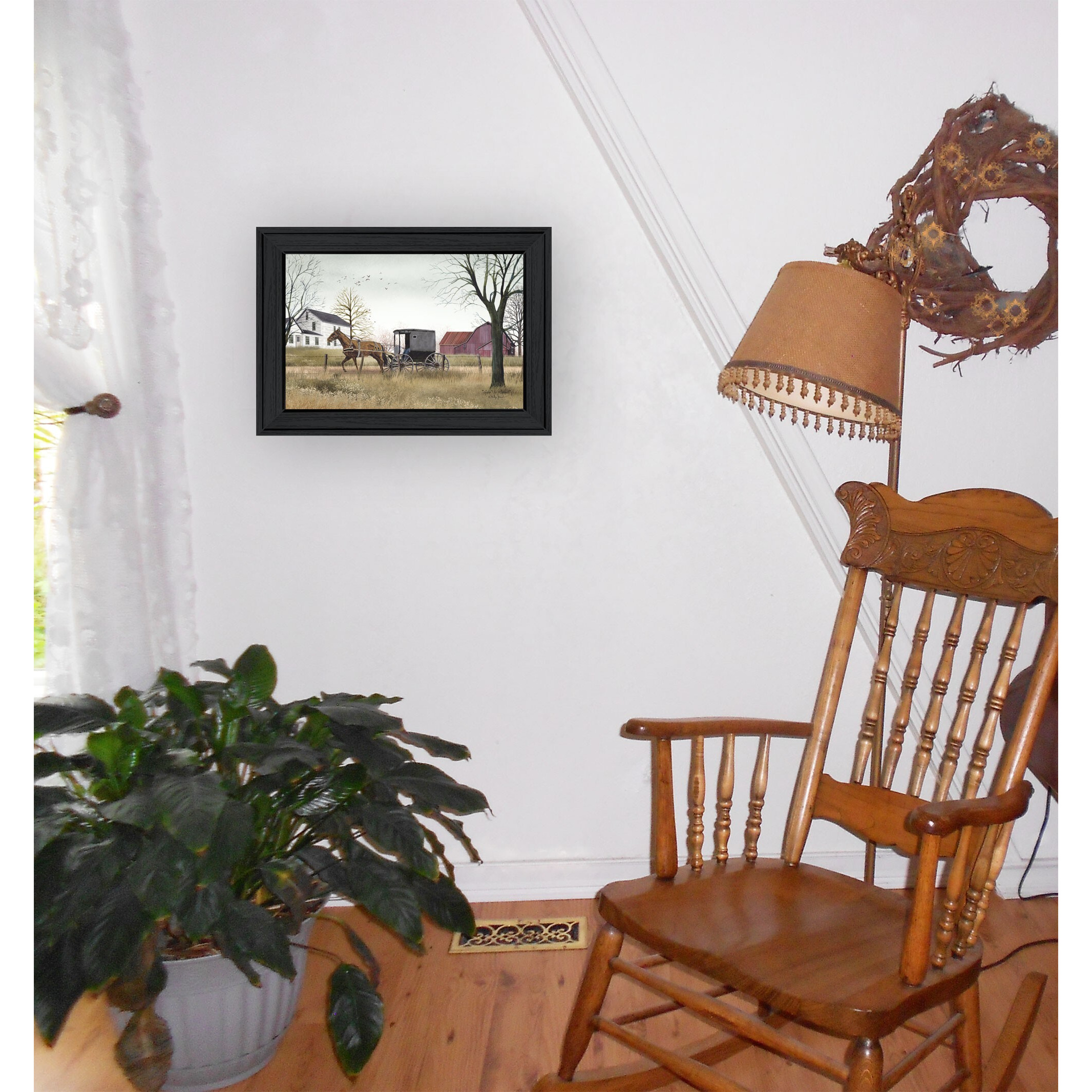 Goin To Market 2 Black Framed Print Wall Art