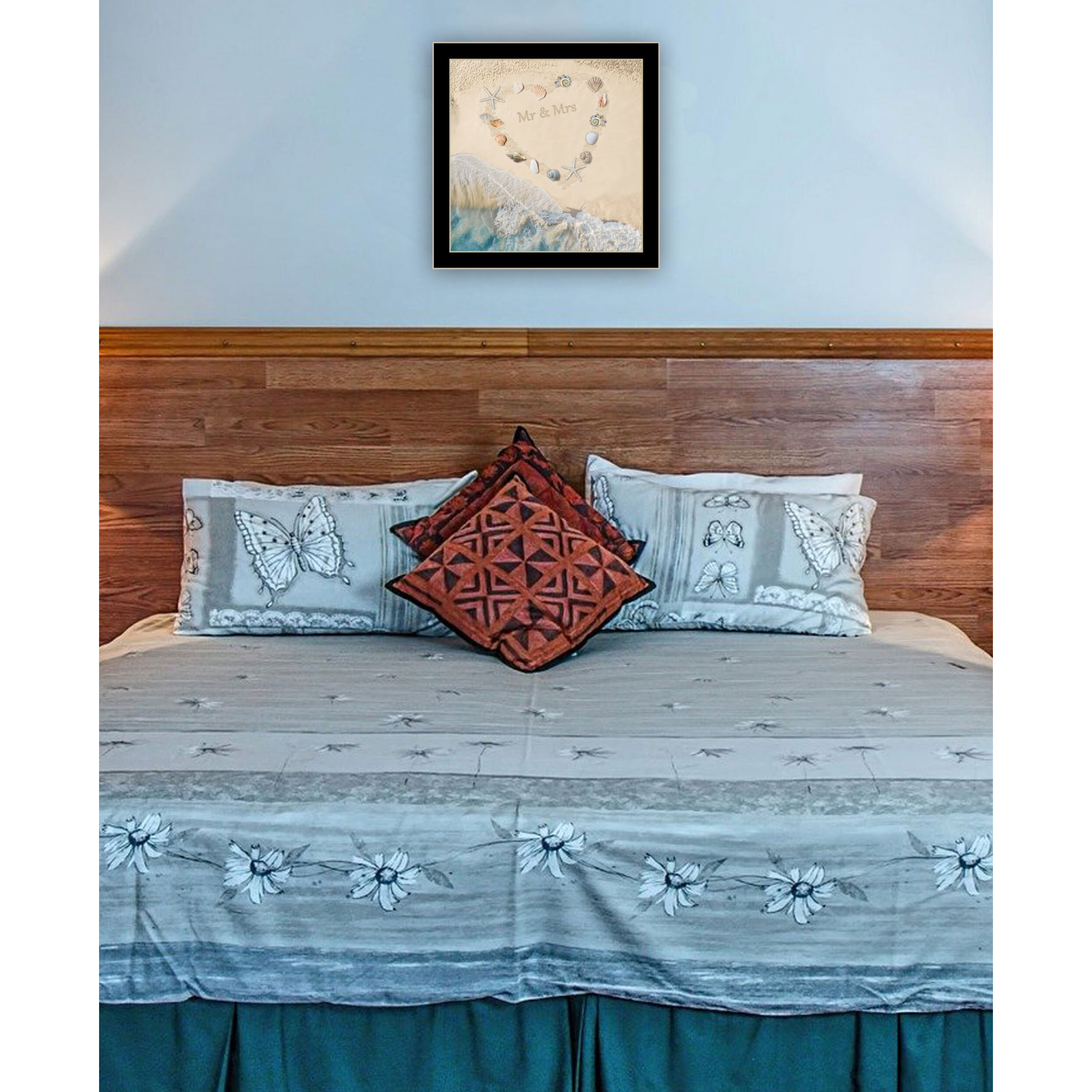 Marriage Is A Beach 1 Black Framed Print Wall Art