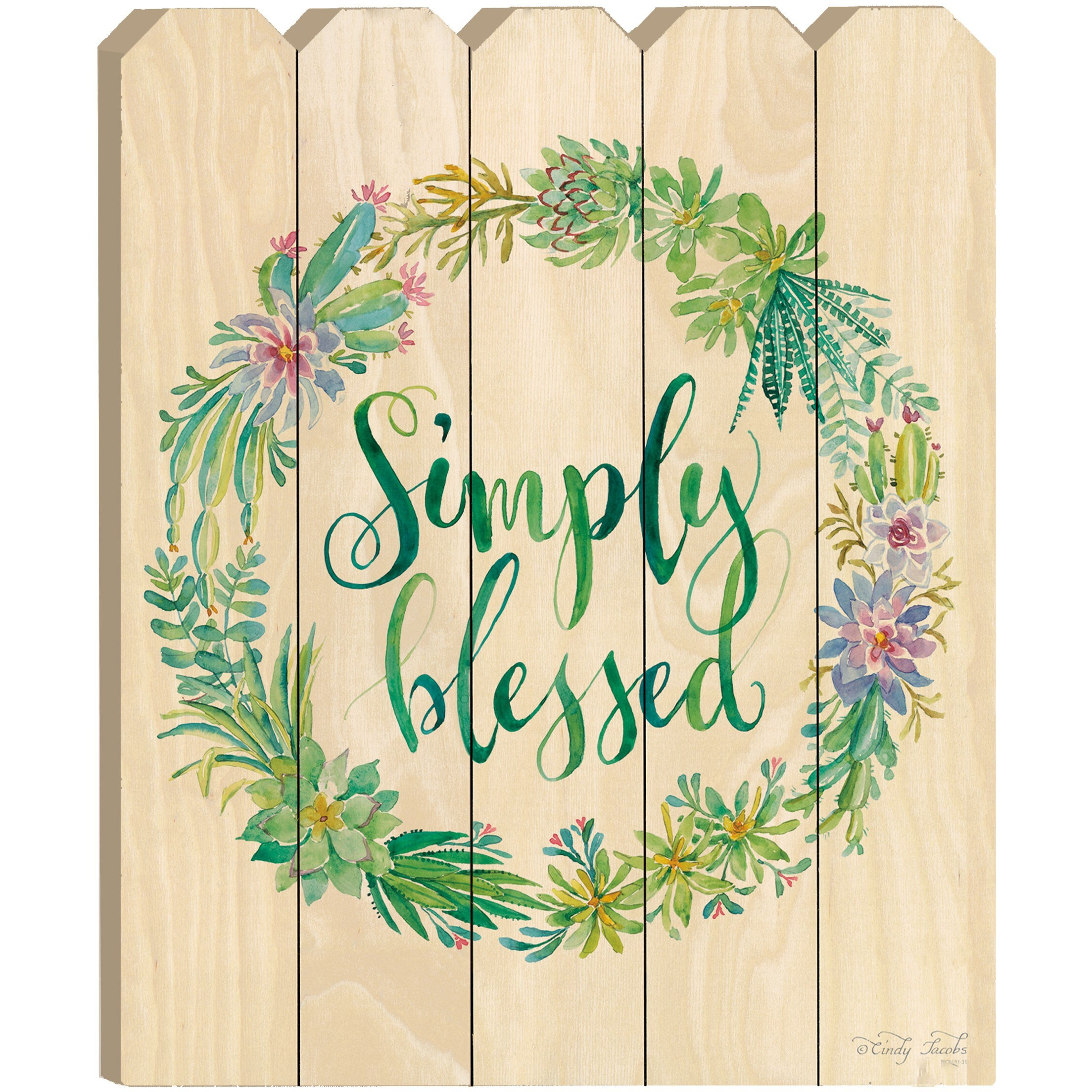 Simply Blessed Unframed Print Wall Art