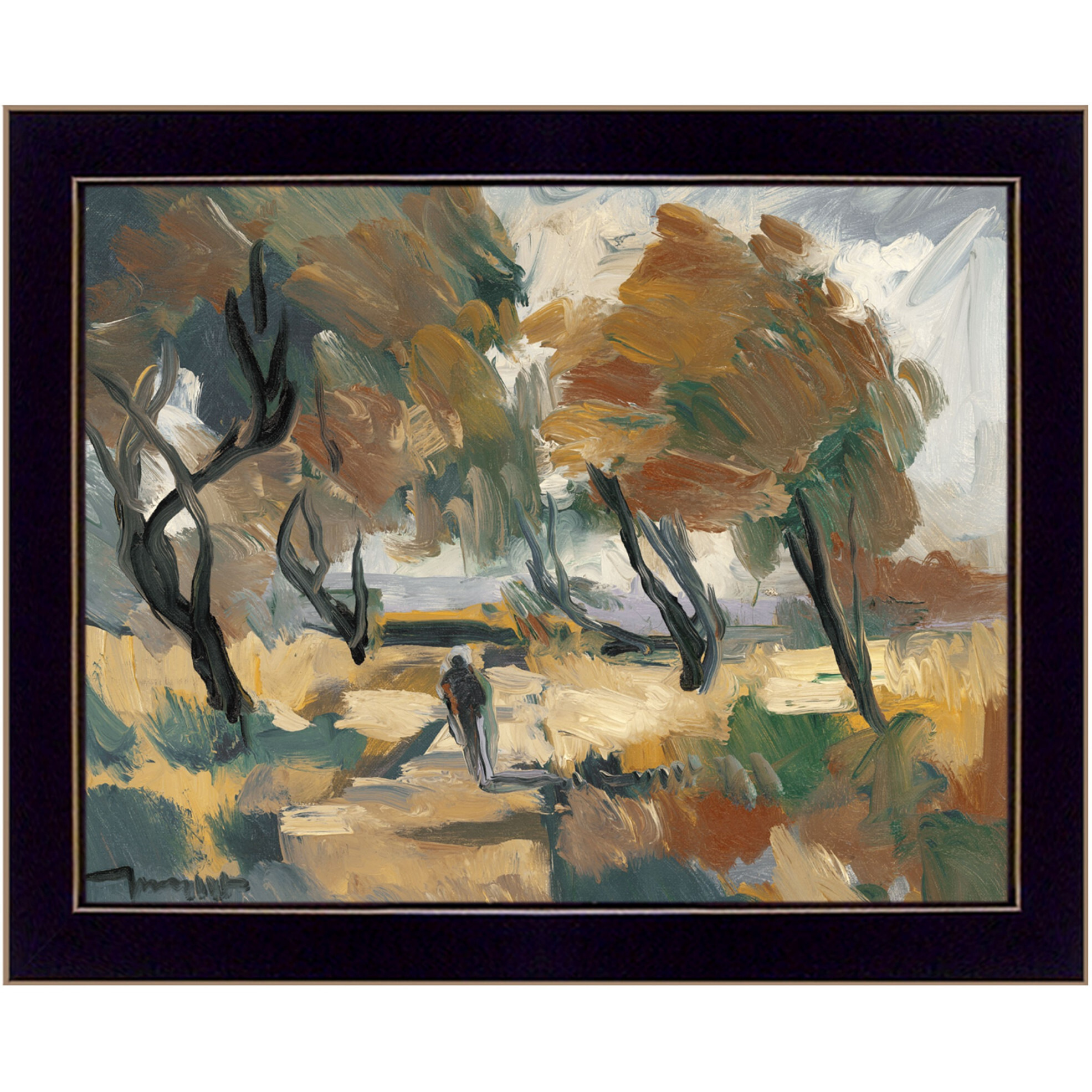 Early Walk 1 Black Framed Print Wall Art