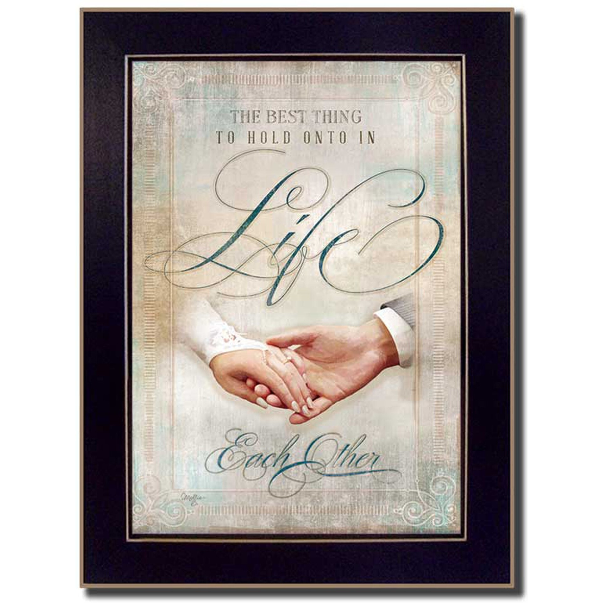 Each Other 1 Black Framed Print Wall Art