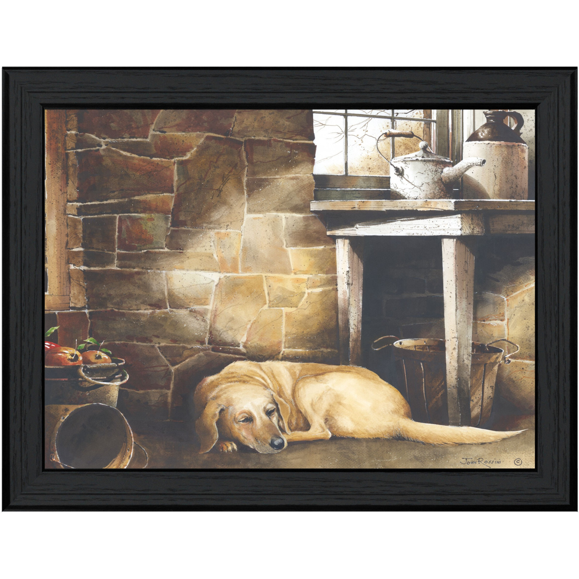 A Quiet Place Black Framed Print Wall Art