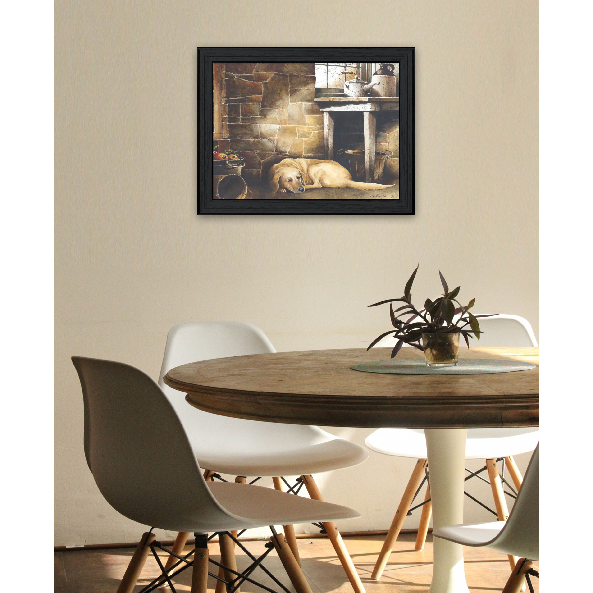 A Quiet Place Black Framed Print Wall Art