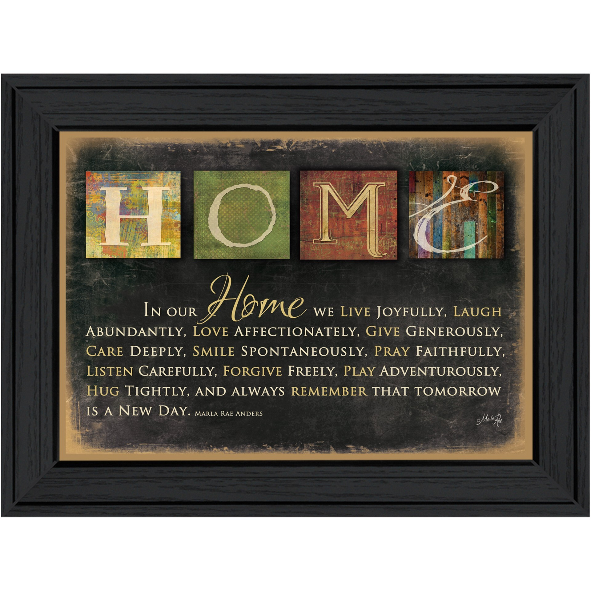 In Our Home 6 Black Framed Print Wall Art
