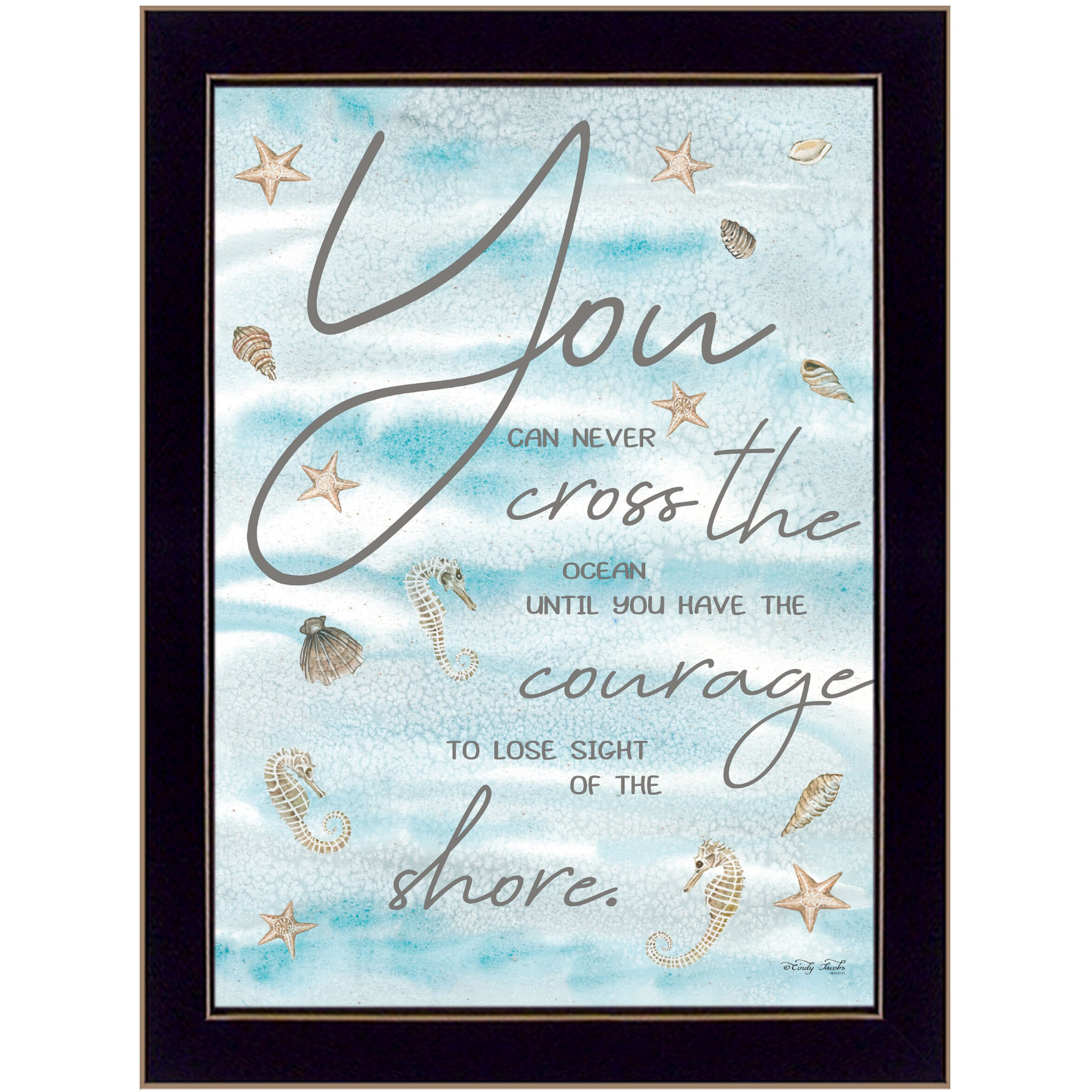 You Can Never 1 Black Framed Print Wall Art