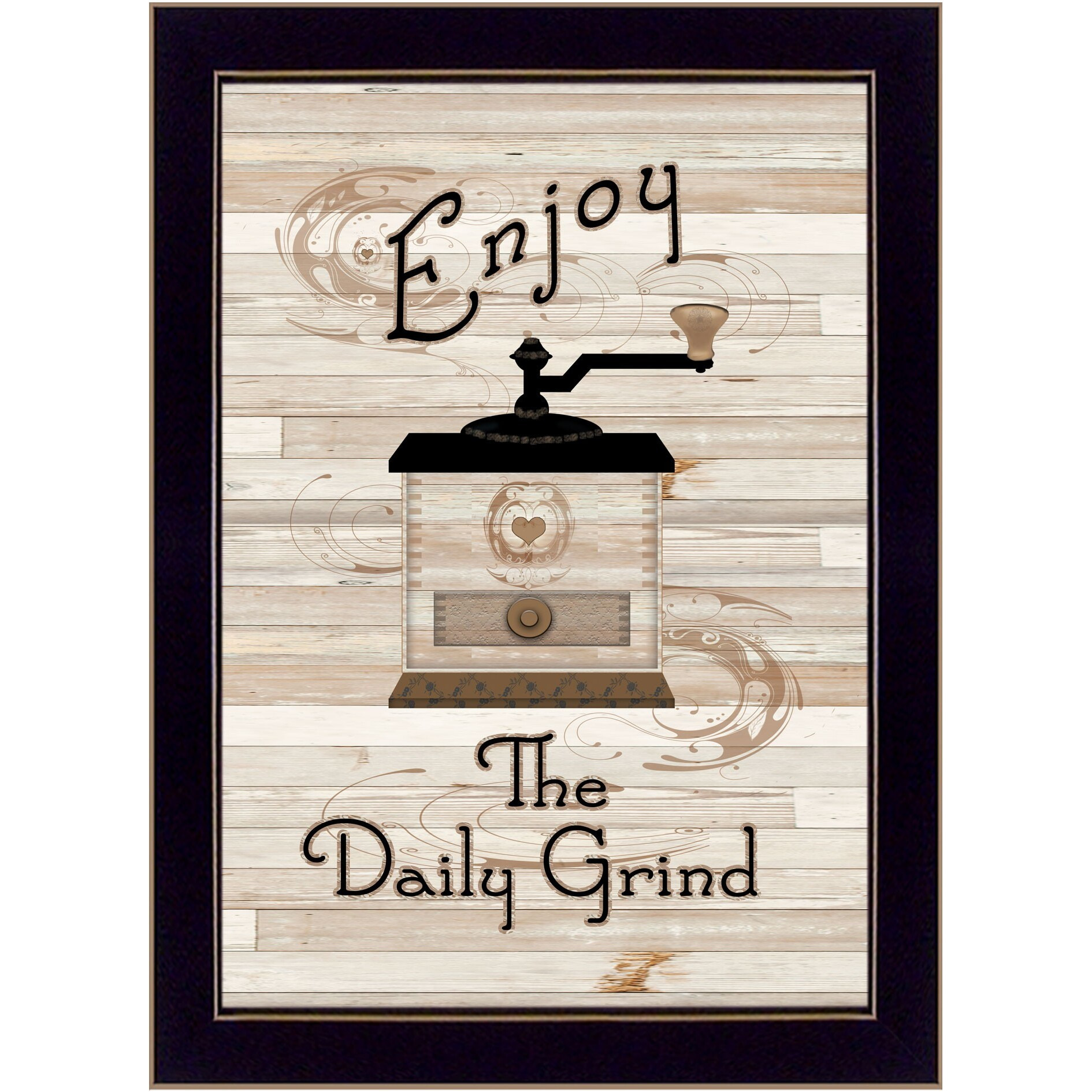 The Daily Grind 3 Black Framed Print Wall Art