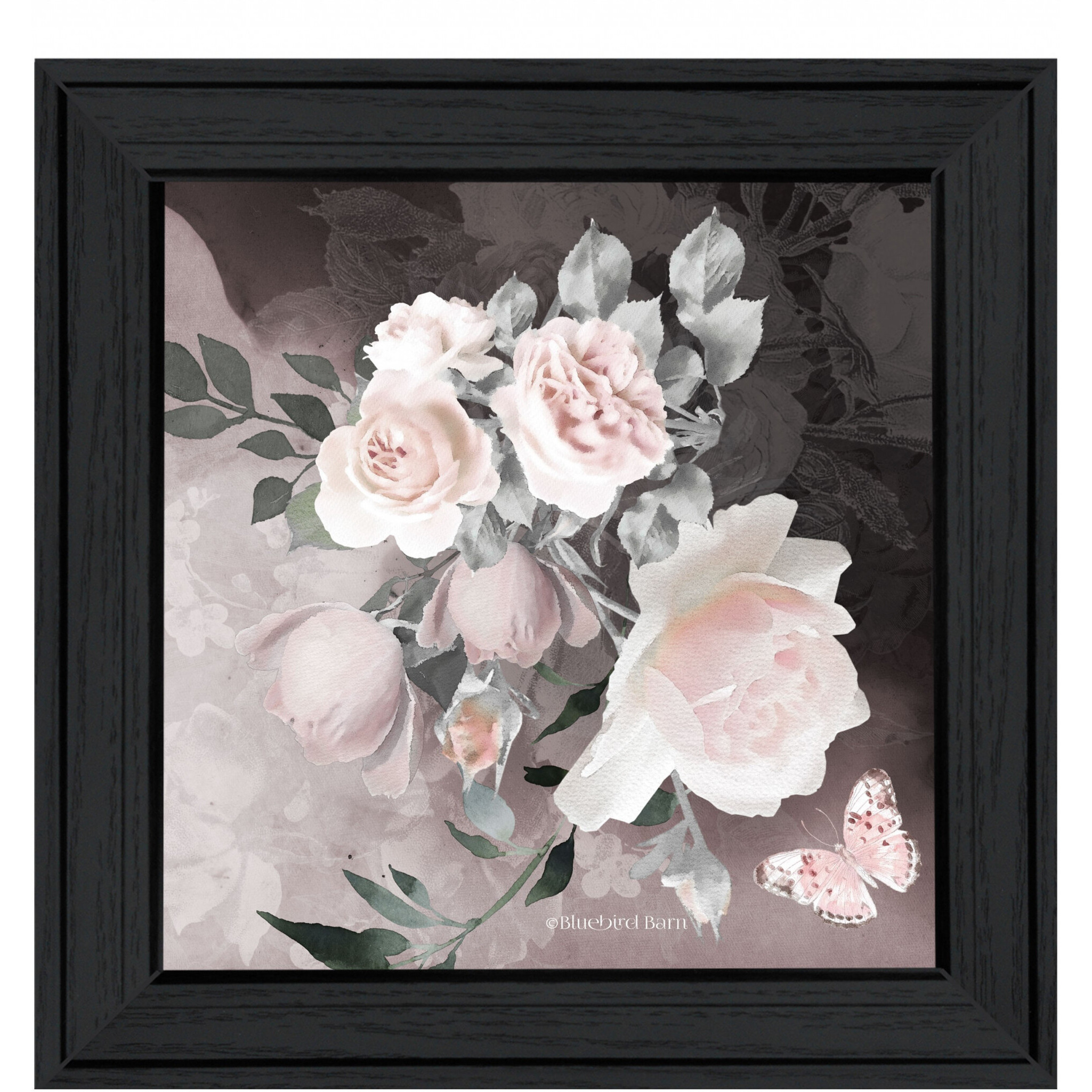 Noir Roses Iv 4 Black Framed Print Wall Art