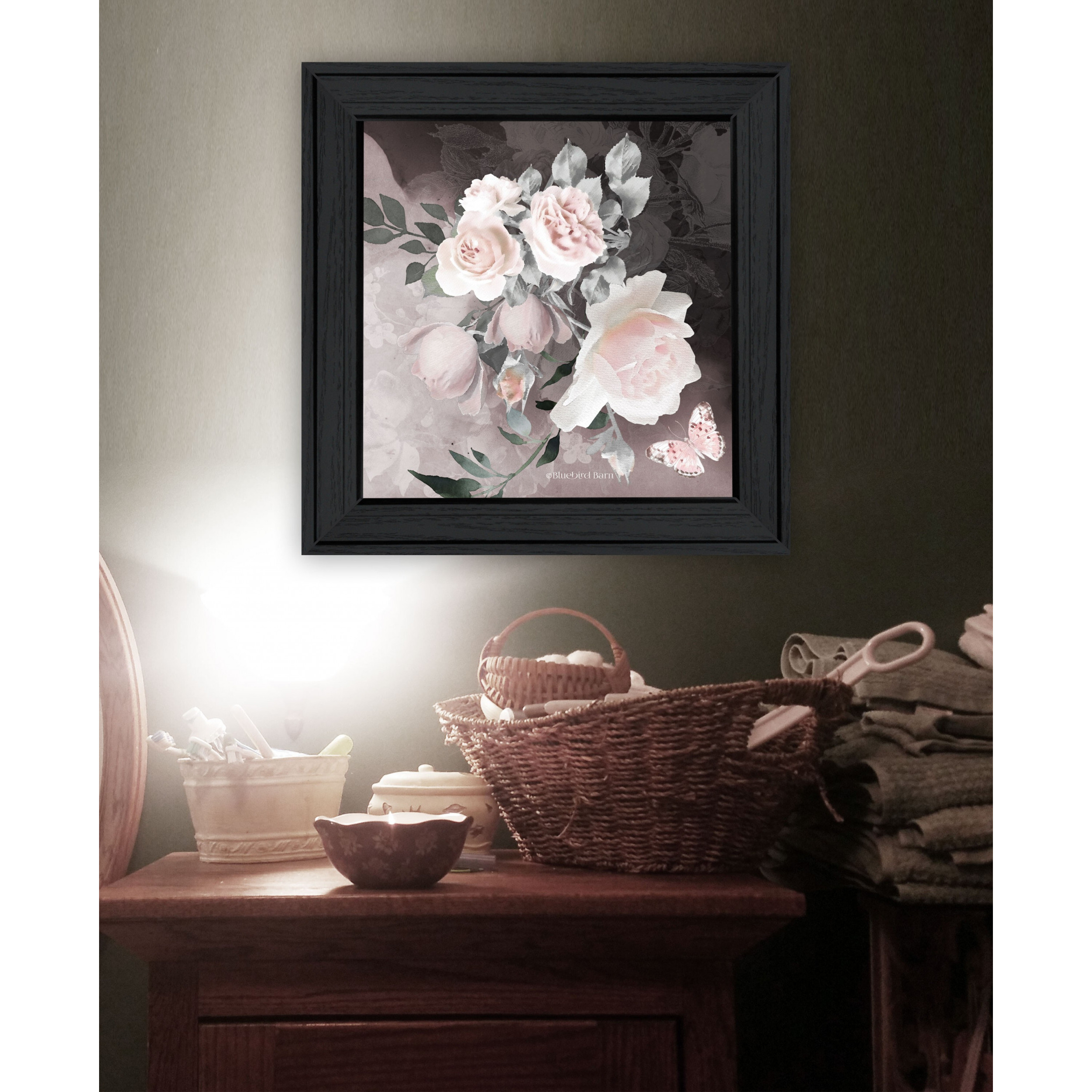 Noir Roses Iv 4 Black Framed Print Wall Art