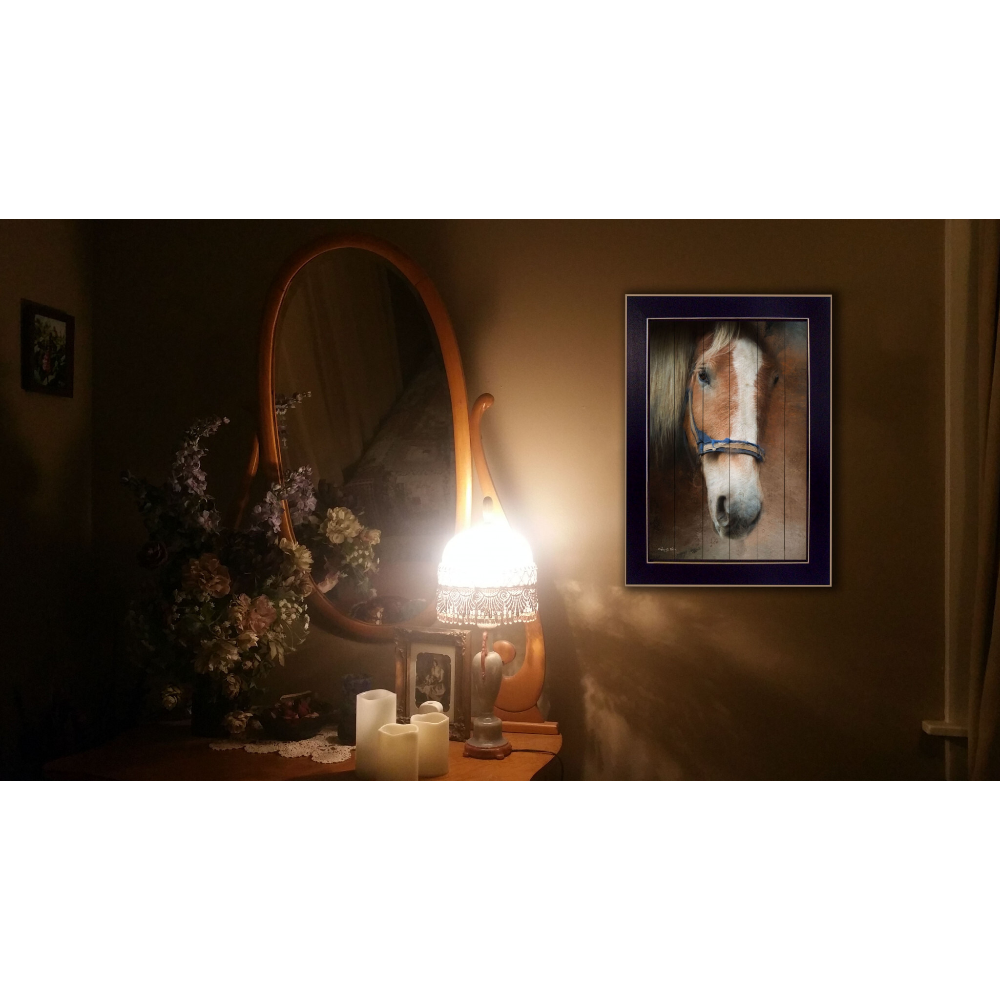 Blaze Black Framed Print Wall Art