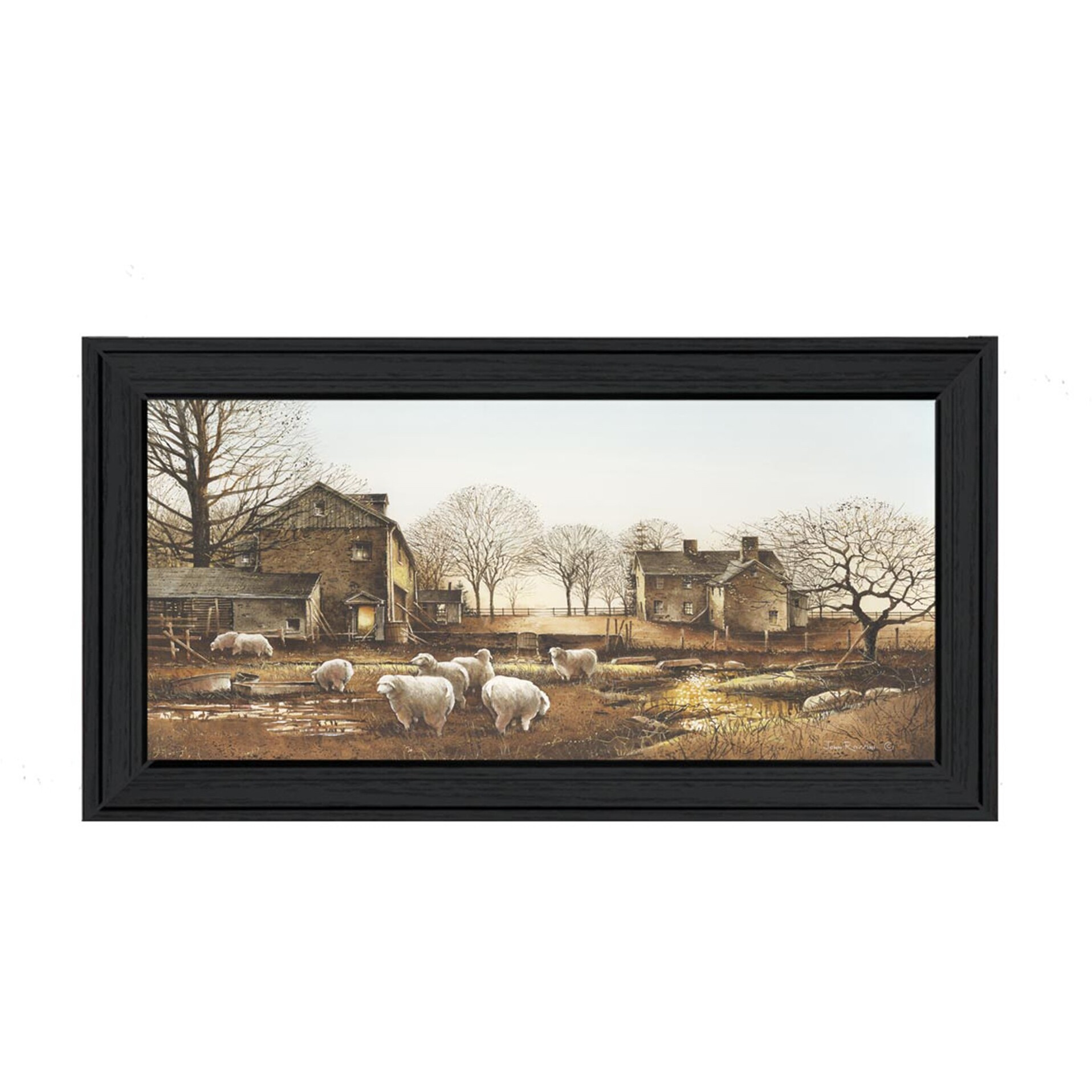 Early Risers Black Framed Print Wall Art
