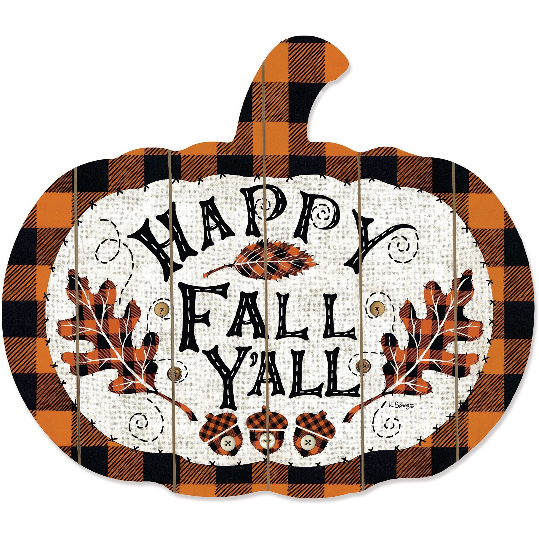 Happy Fall Y'All Unframed Print Wall Art