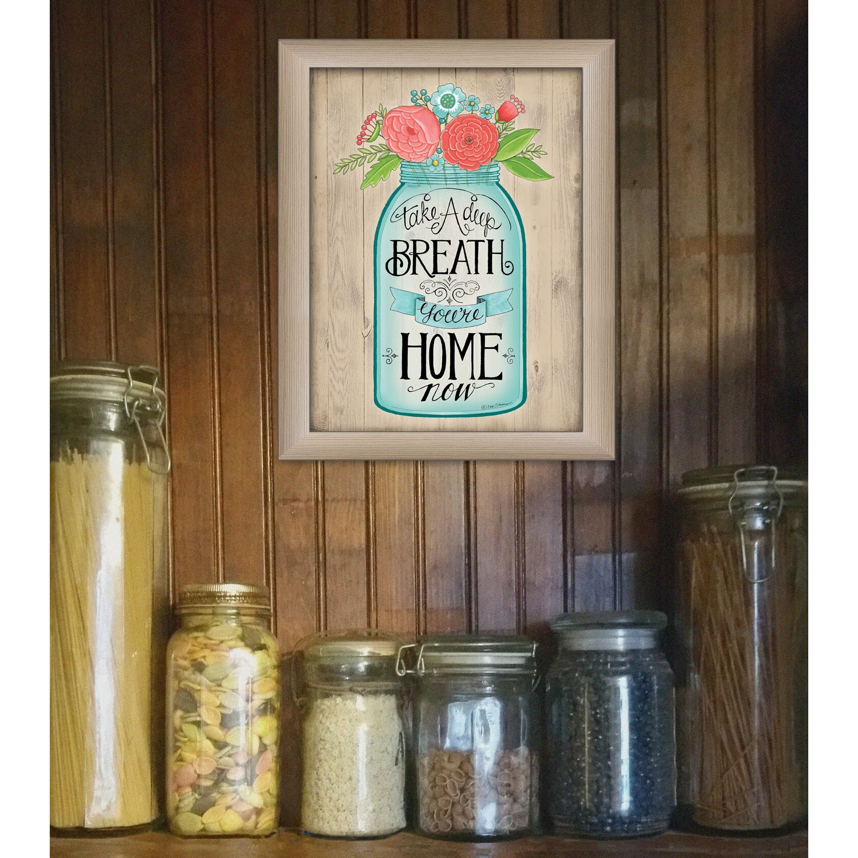 Youre Home Now Brown Framed Print Wall Art