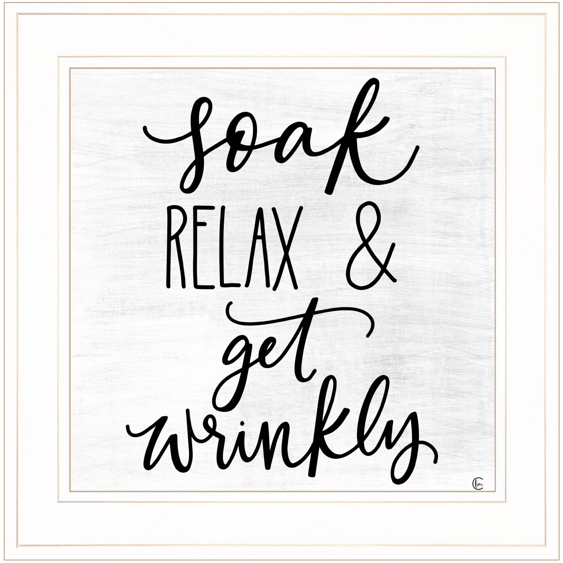 Lets Get Wrinkly 1 White Framed Print Wall Art
