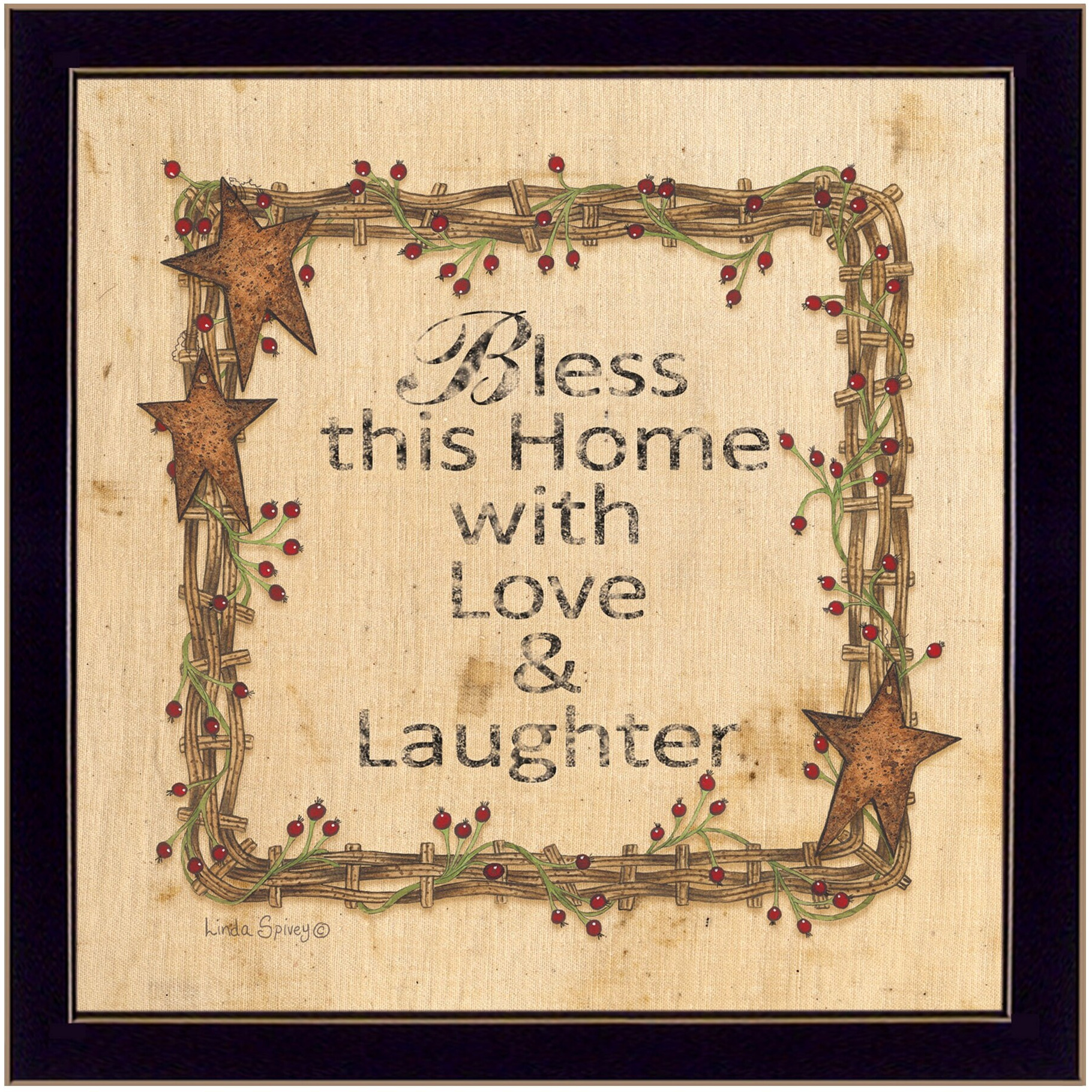 Bless This Home 2 Black Framed Print Wall Art