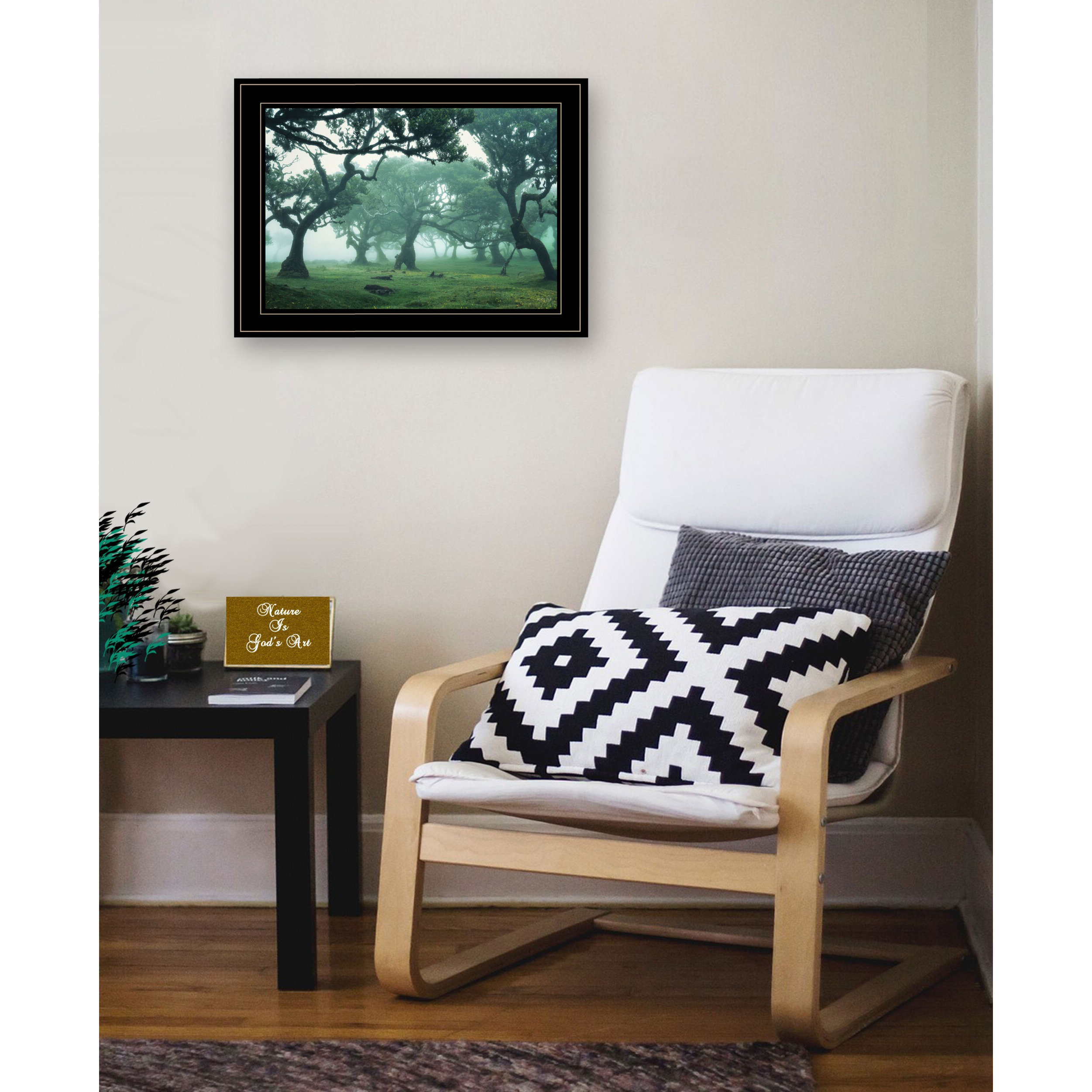 Enchanted Forest Ii 4 Black Framed Print Wall Art