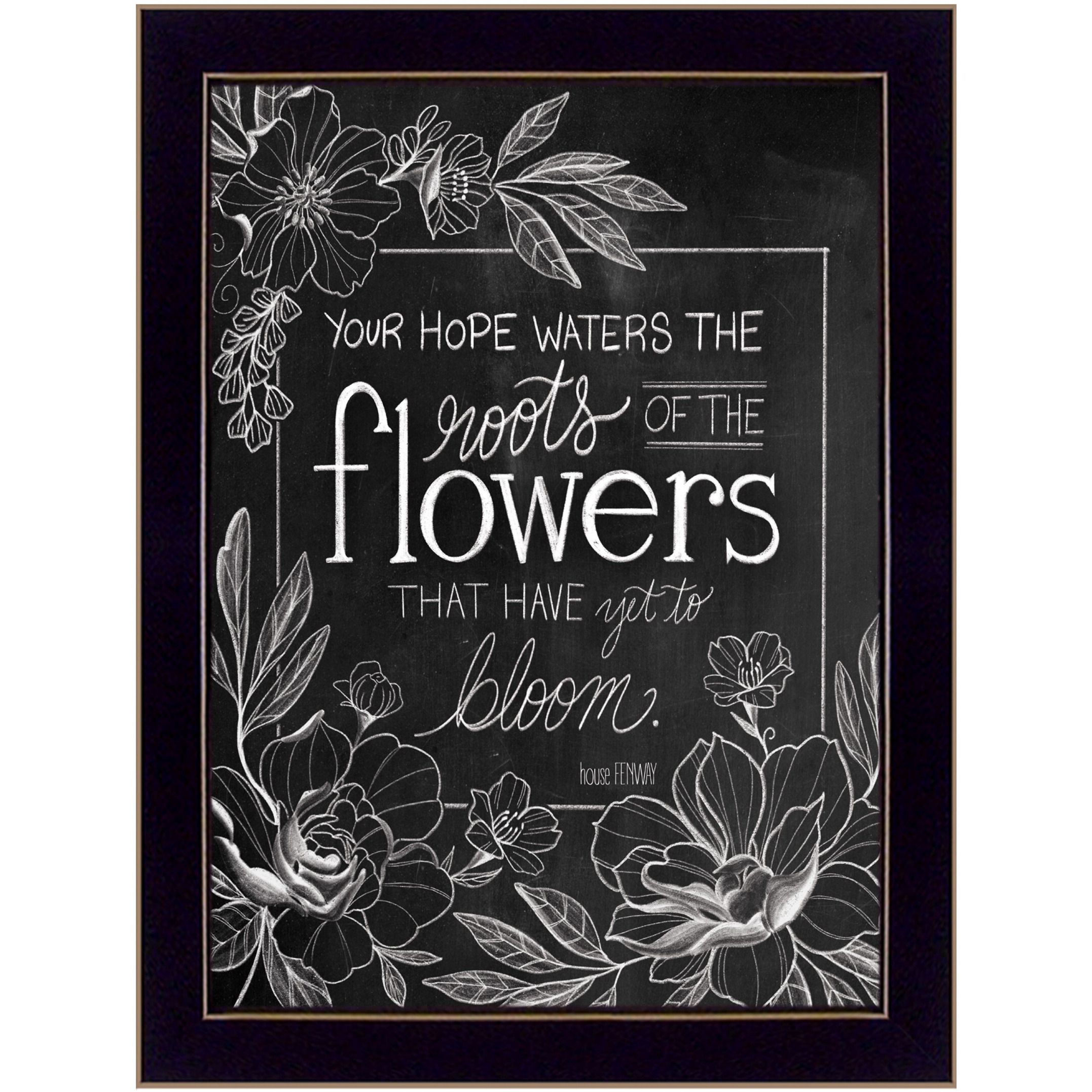 Yet To Bloom 2 Black Framed Print Wall Art