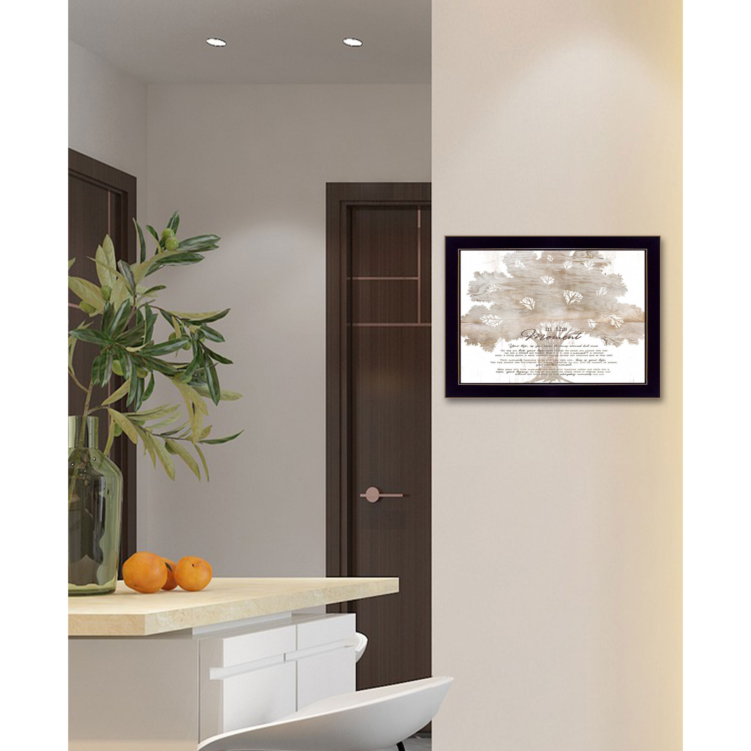 In The Moment 1 Black Framed Print Wall Art