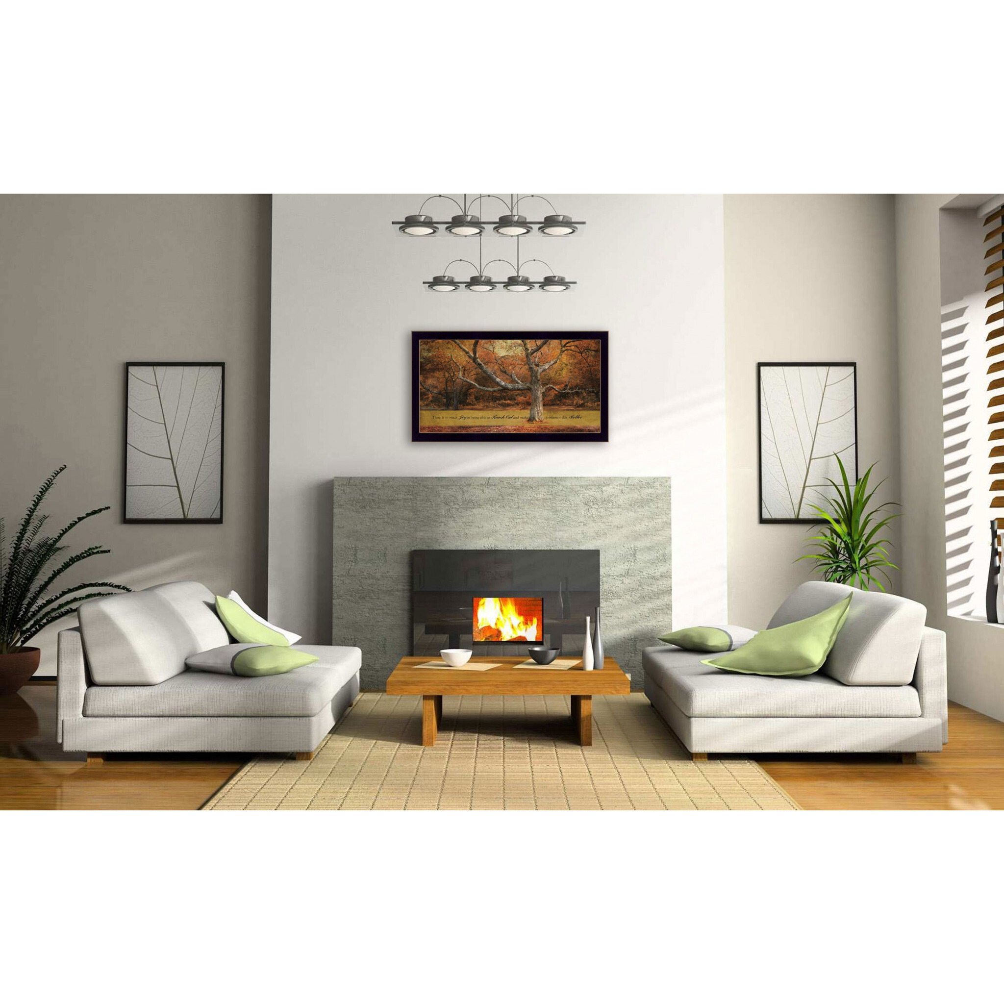 Reach Out 2 Black Framed Print Wall Art