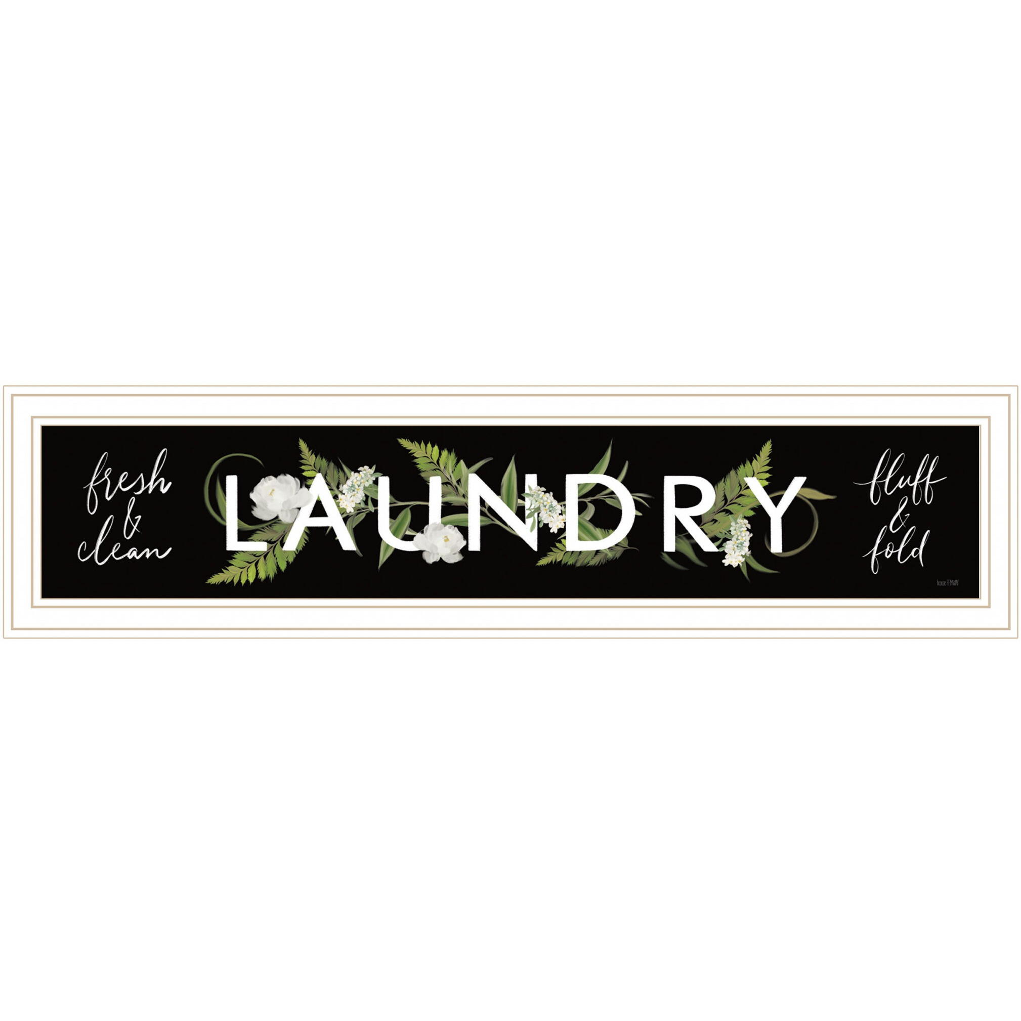 Laundry Fresh And Clean 2 White Framed Print Wall Art