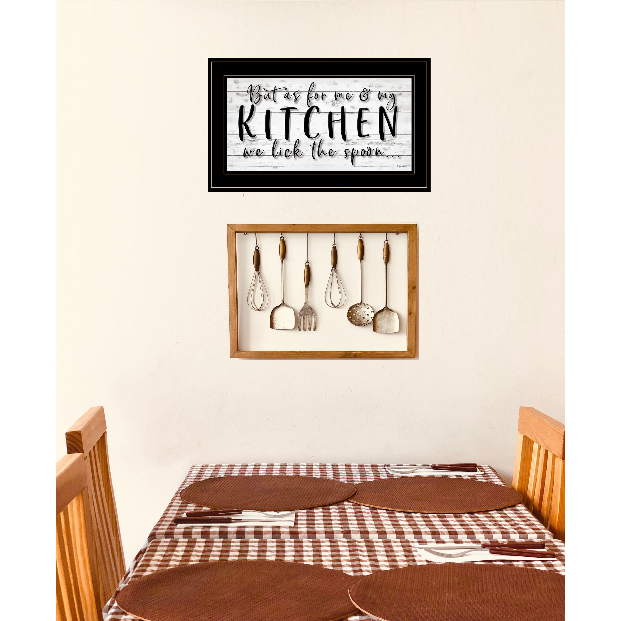 We Lick The Spoon 2 Black Framed Print Wall Art