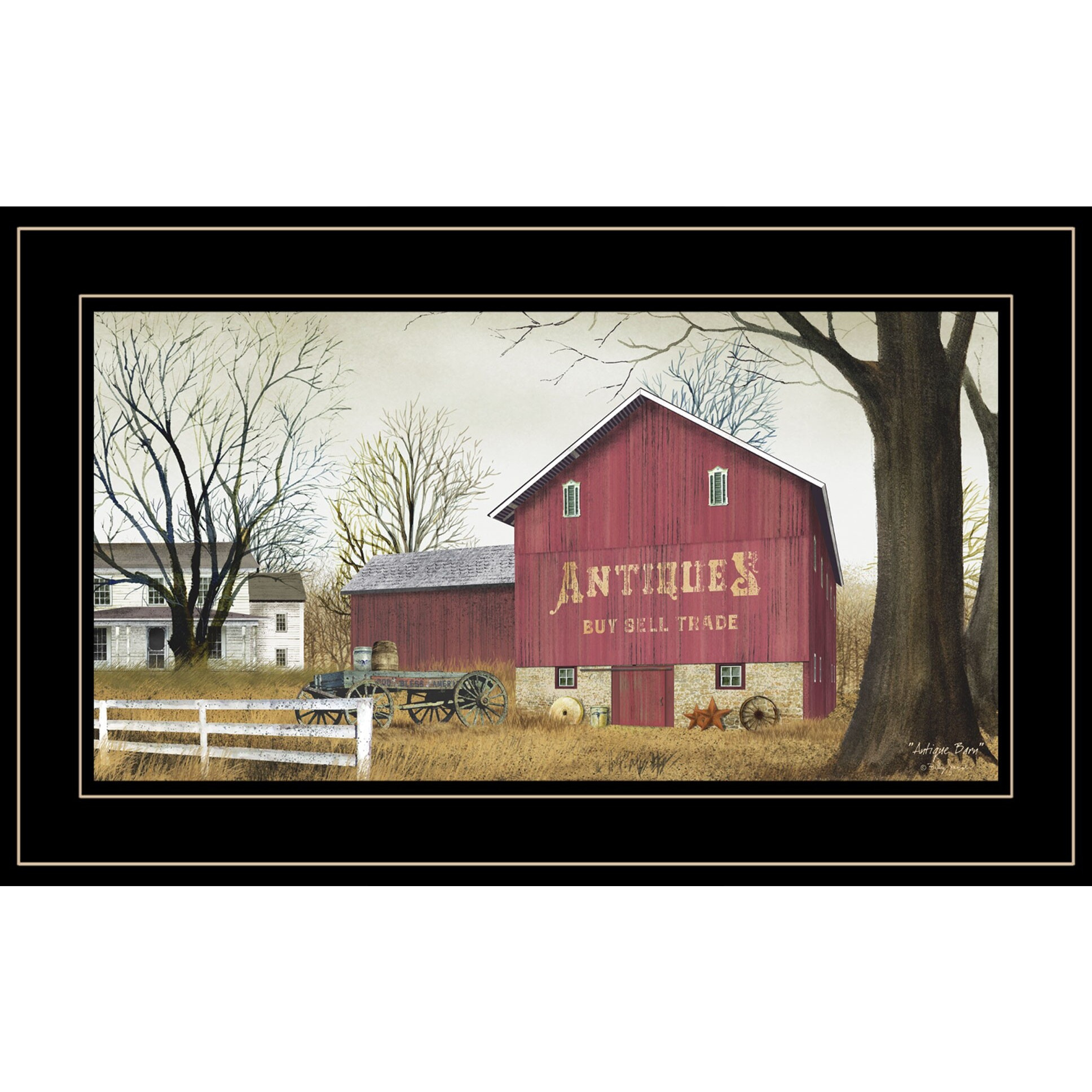 Antique Barn 3 Black Framed Print Wall Art