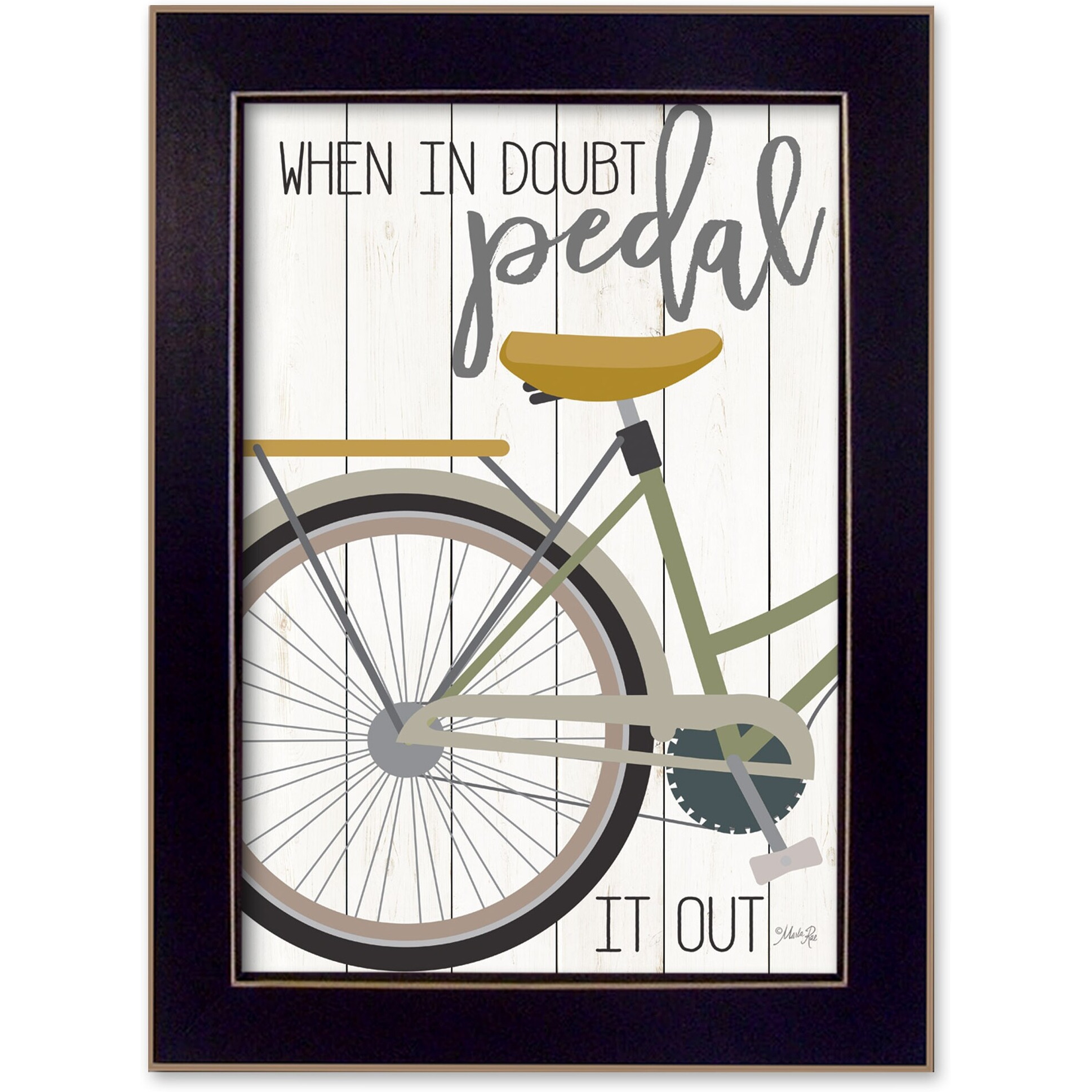 When In Doubt Black Framed Print Wall Art