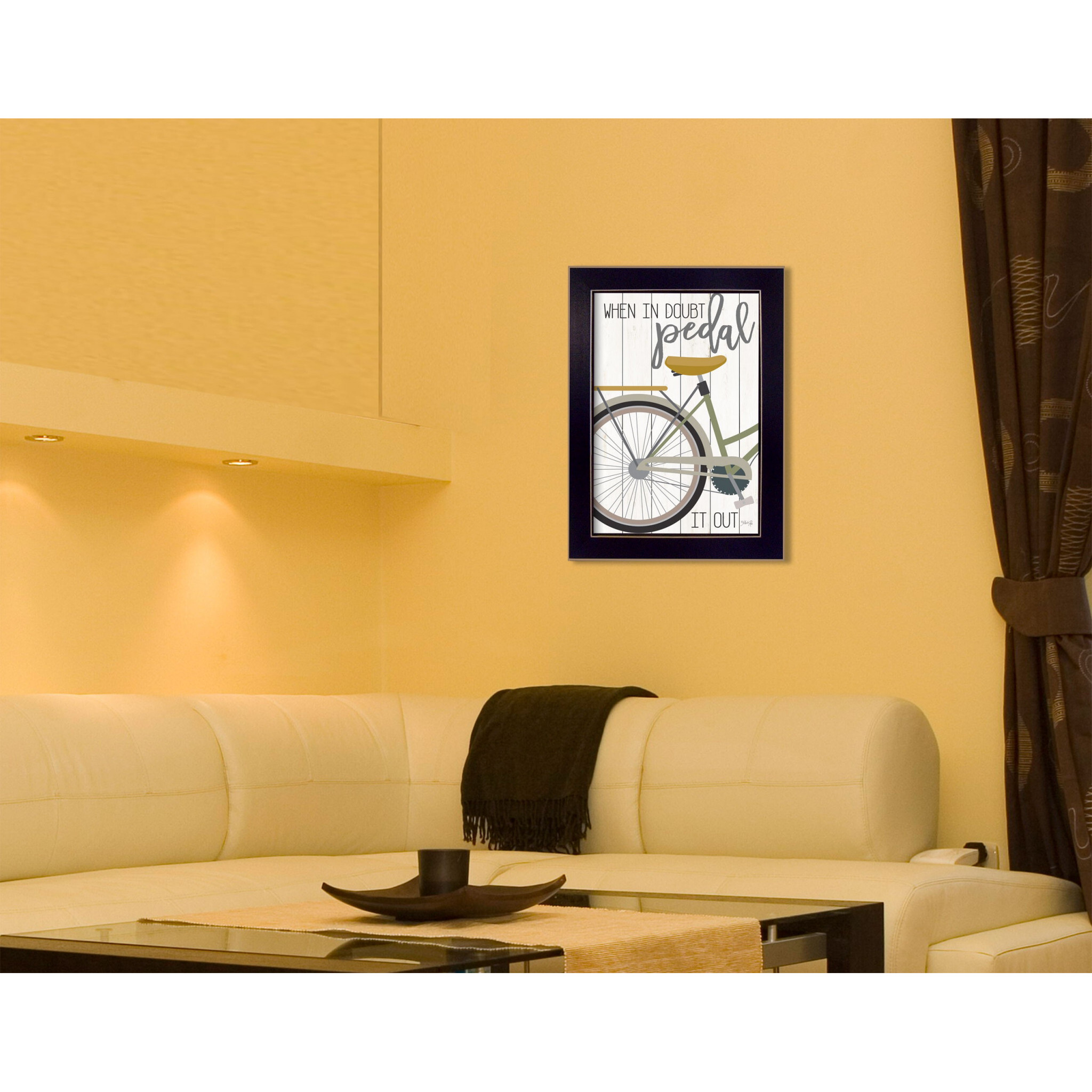 When In Doubt Black Framed Print Wall Art