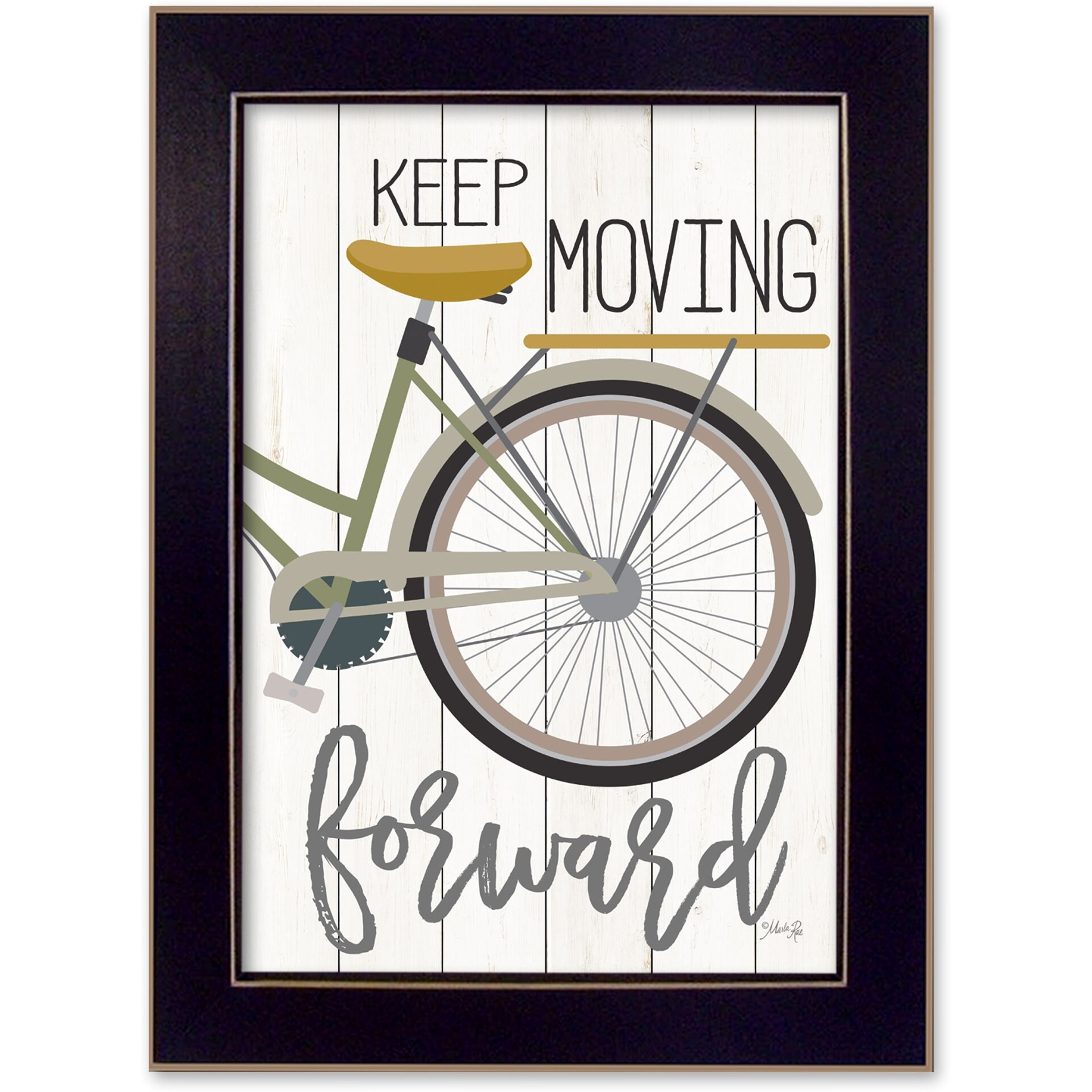 Moving Forward Black Framed Print Wall Art