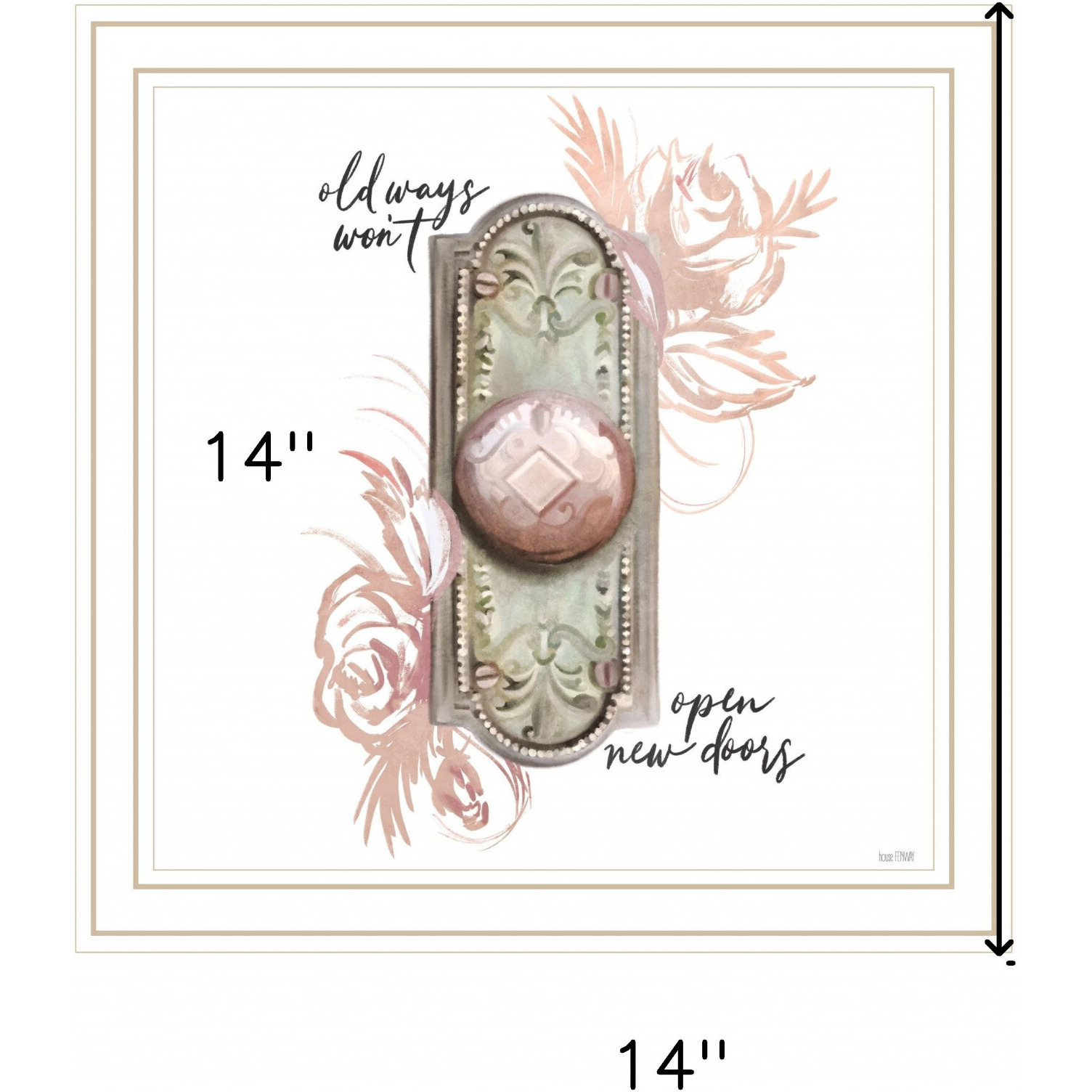 Old Ways In Blush 2 White Framed Print Wall Art
