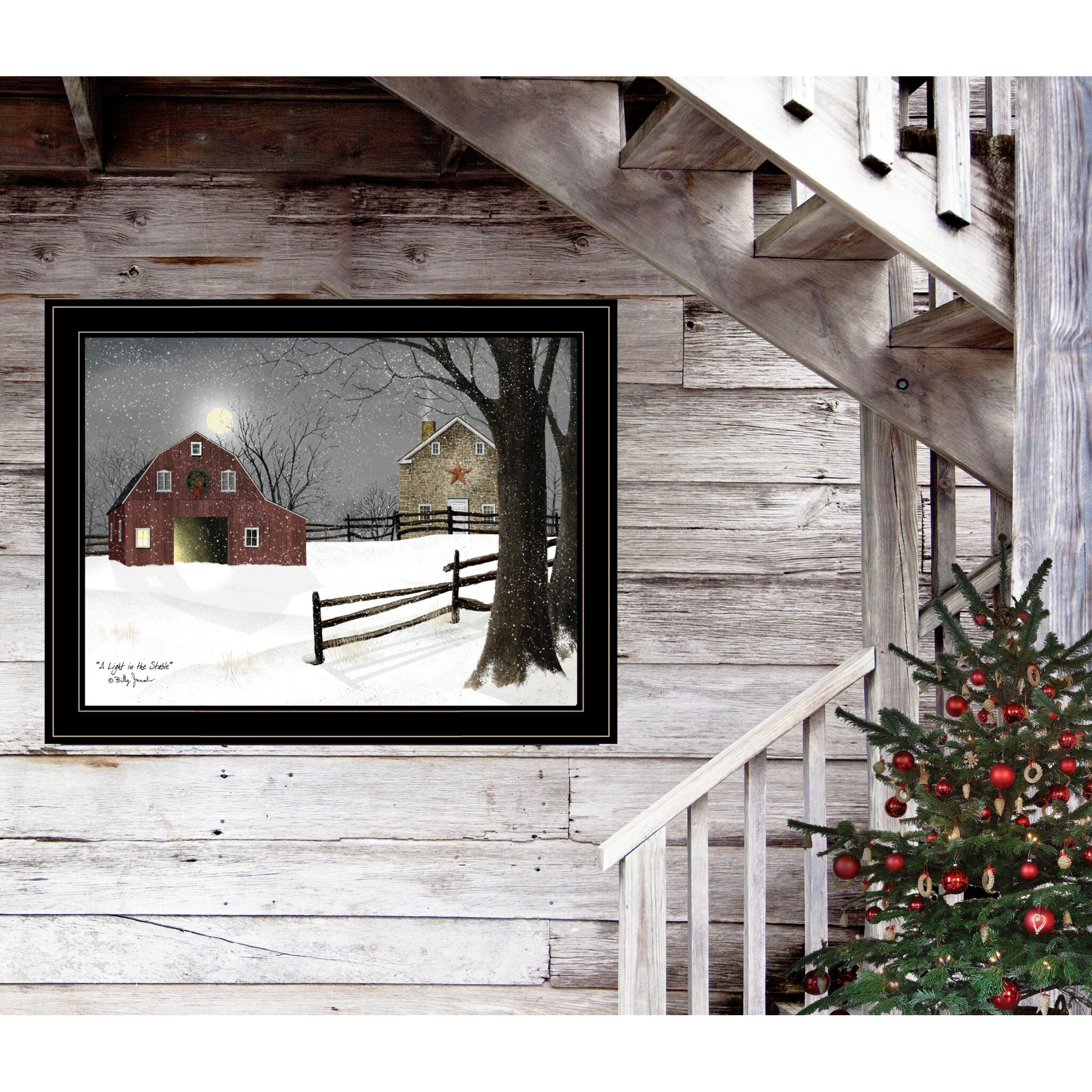 Light In The Stable 7 Black Framed Print Wall Art