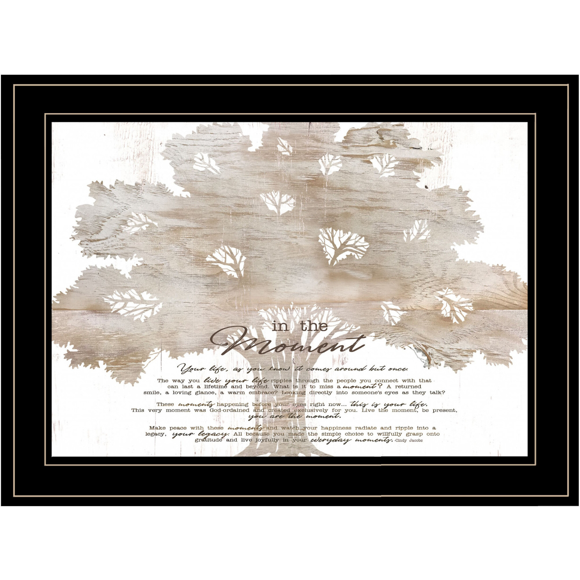 In The Moment 3 Black Framed Print Wall Art
