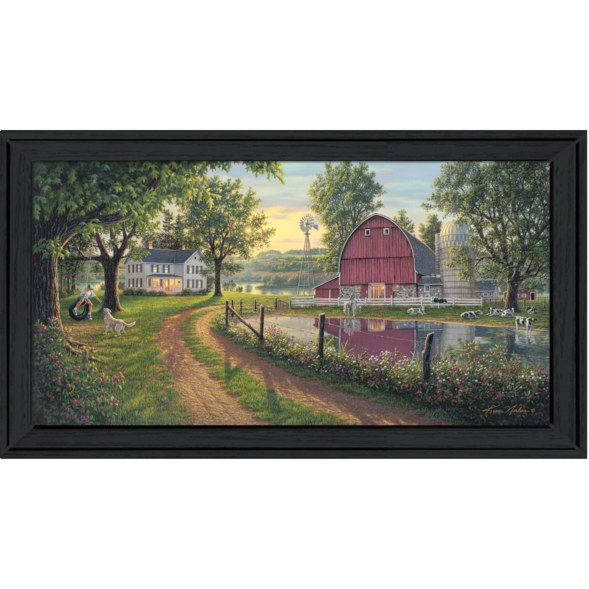 The Road Home 11 Black Framed Print Wall Art