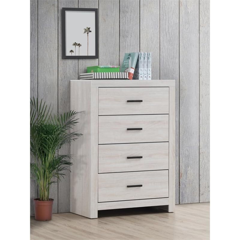 Brantford 4-Drawer Chest Coastal White