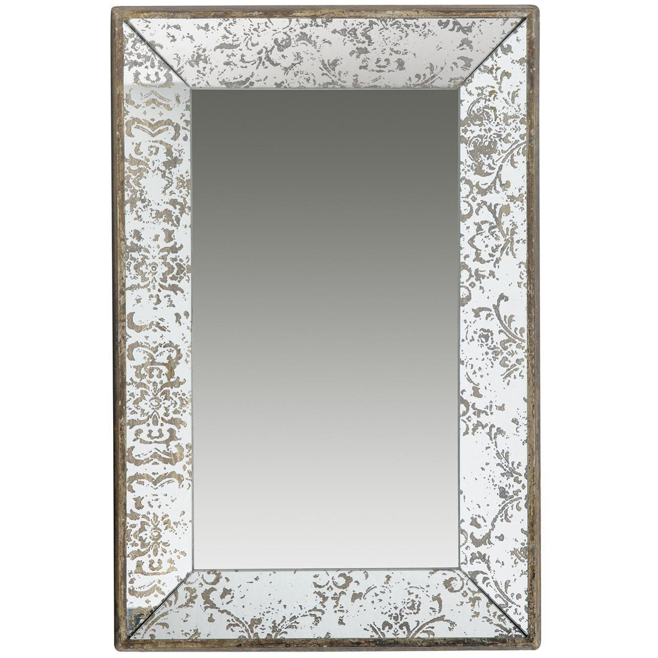 16"" X 24"" Rectangle Vintage Style Wall Mounted Accent Mirror
