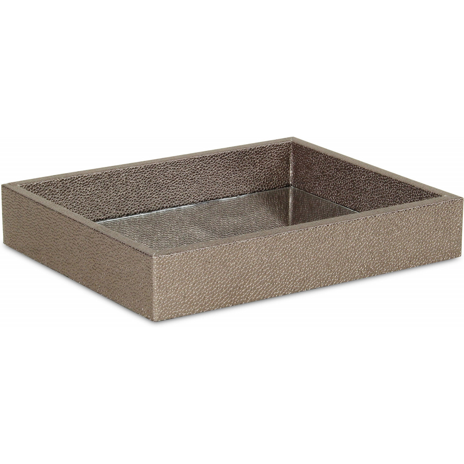 10"" Gray Rectangular Wood Handmade Tray