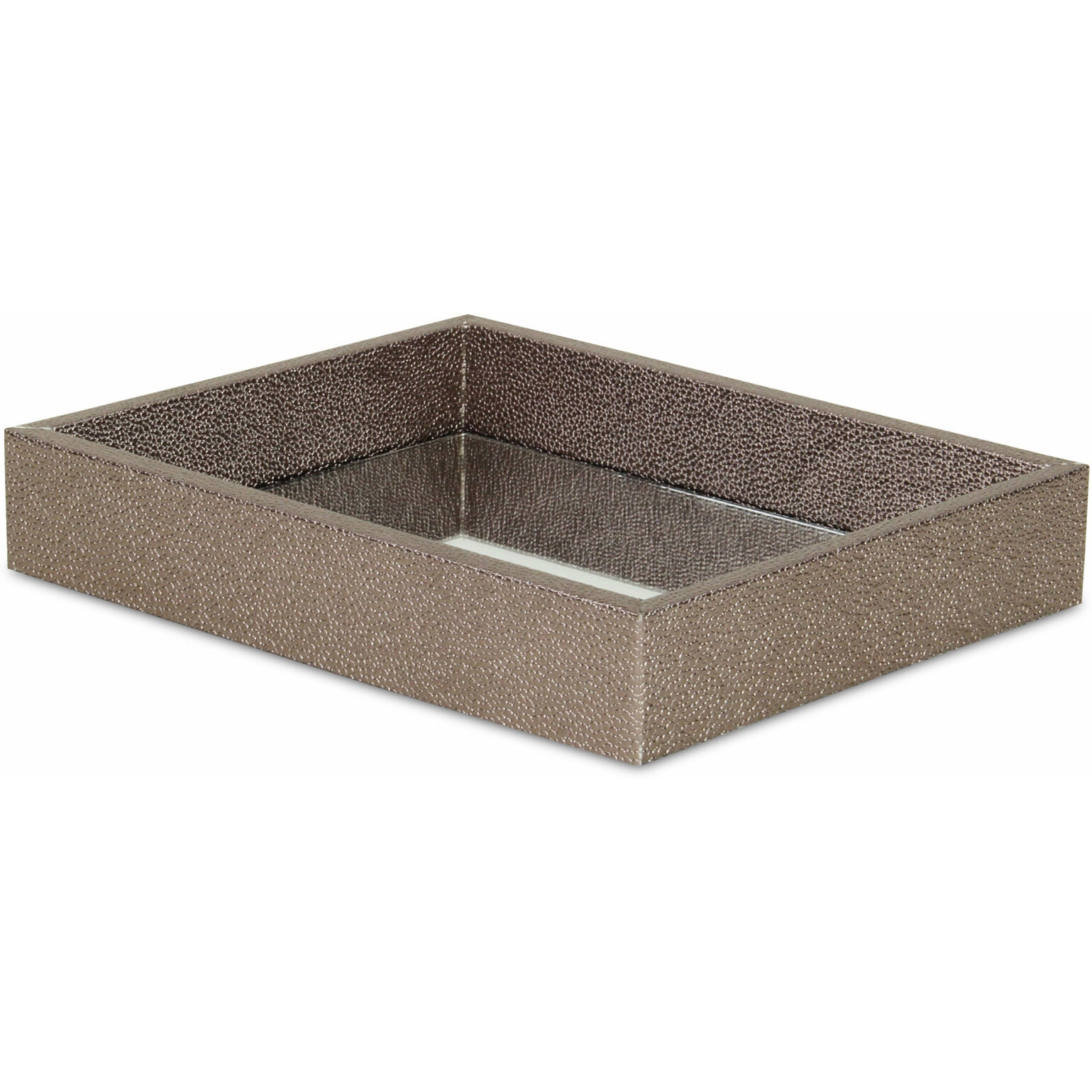 10"" Gray Rectangular Wood Handmade Tray