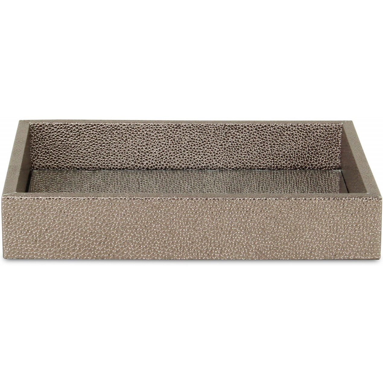 10"" Gray Rectangular Wood Handmade Tray