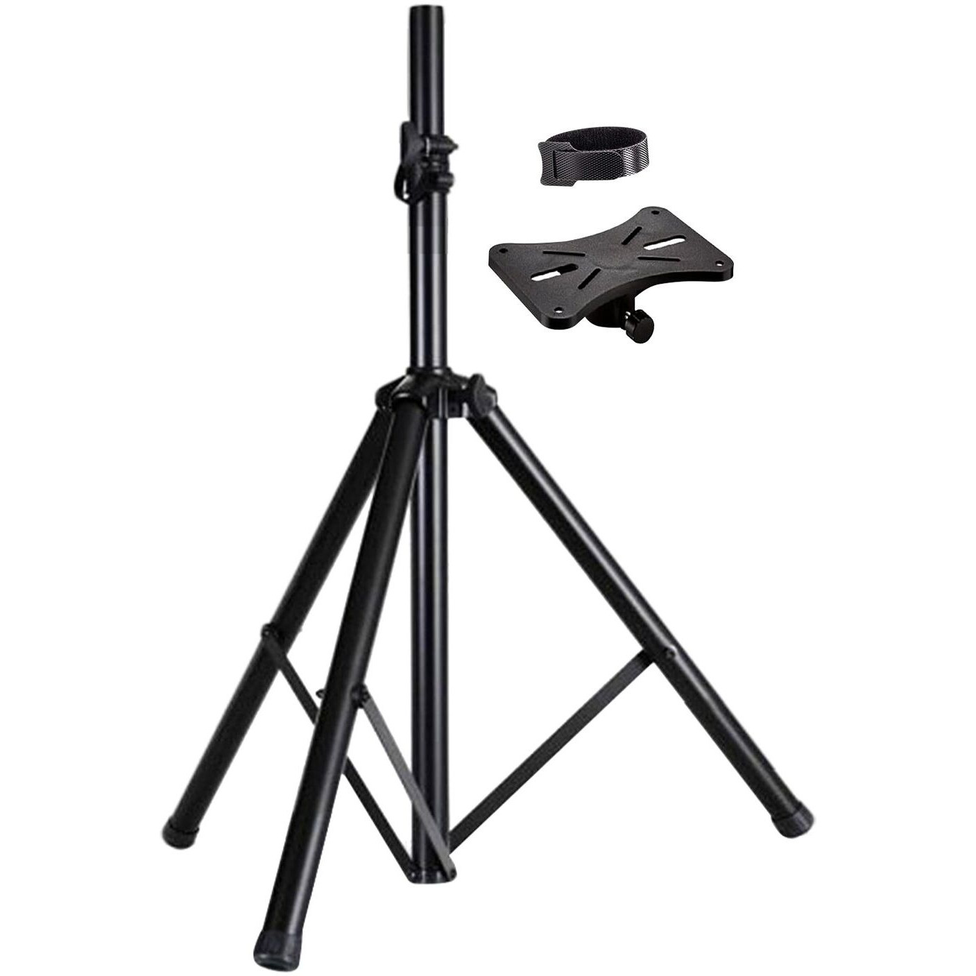 5 Core Pa Speaker Stand Universal For Large Speakers Black 4Ft Tripod Speaker Stand Height Adjustable From 68 To 128 Cm Onstage Heavy Duty Supports 130 Lbs- Ss Hd 1Pk 4Ft(D0102Hrxjfx)
