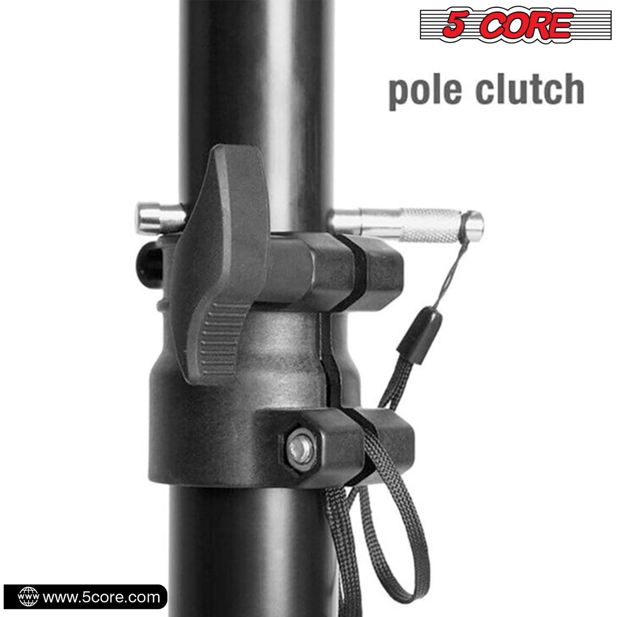 5 Core Pa Speaker Stand Universal For Large Speakers Black 4Ft Tripod Speaker Stand Height Adjustable From 68 To 128 Cm Onstage Heavy Duty Supports 130 Lbs- Ss Hd 1Pk 4Ft(D0102Hrxjfx)